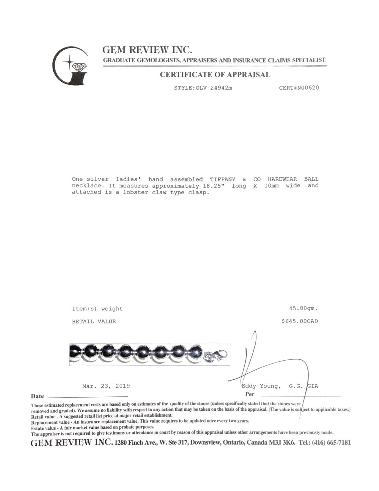 Tiffany & Co. HardWear Ball Necklace