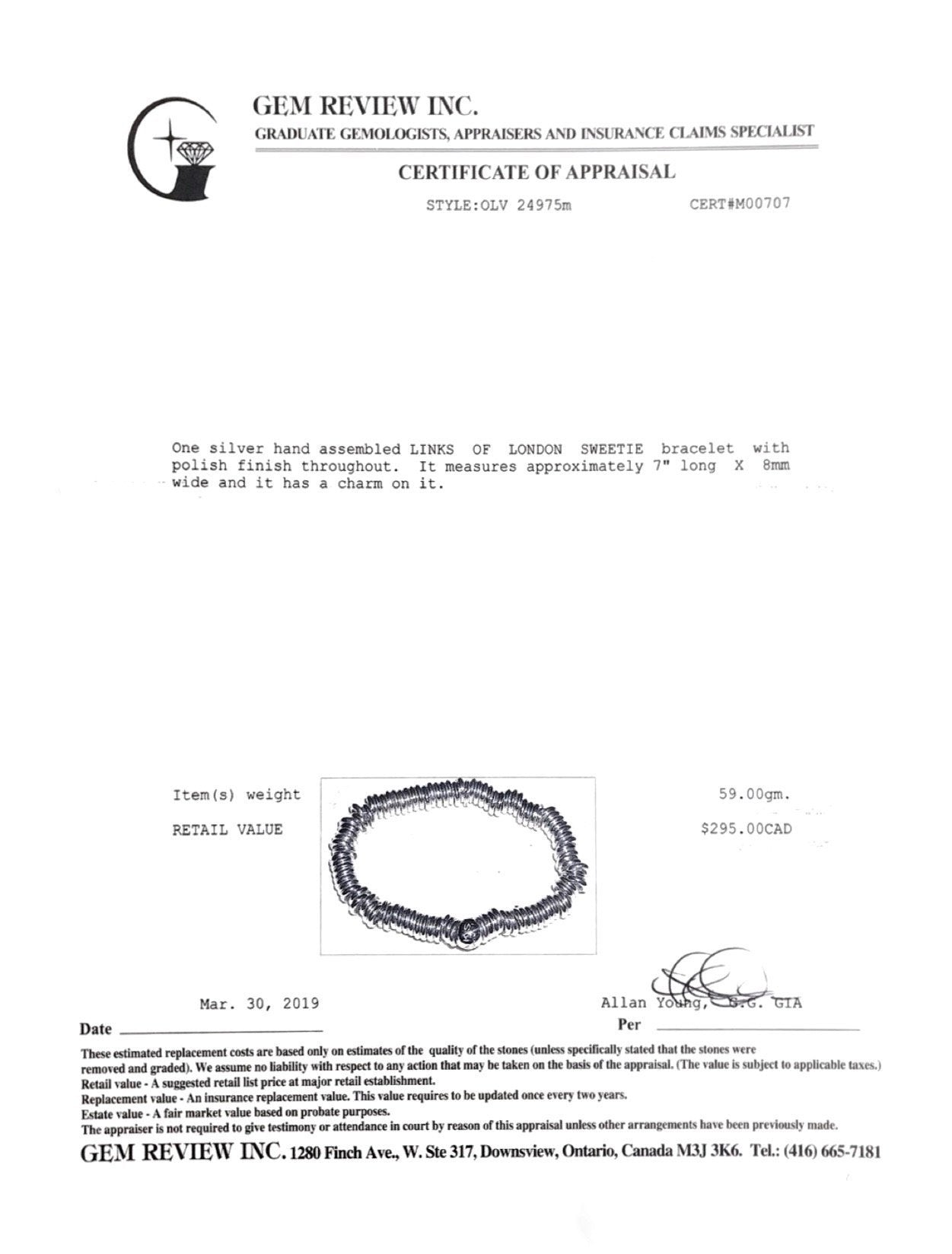 Links of London Sweetie Charm Bracelet