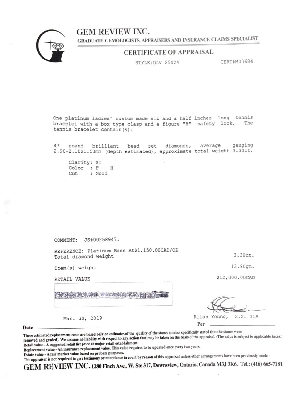 Diamond Tennis Bracelet