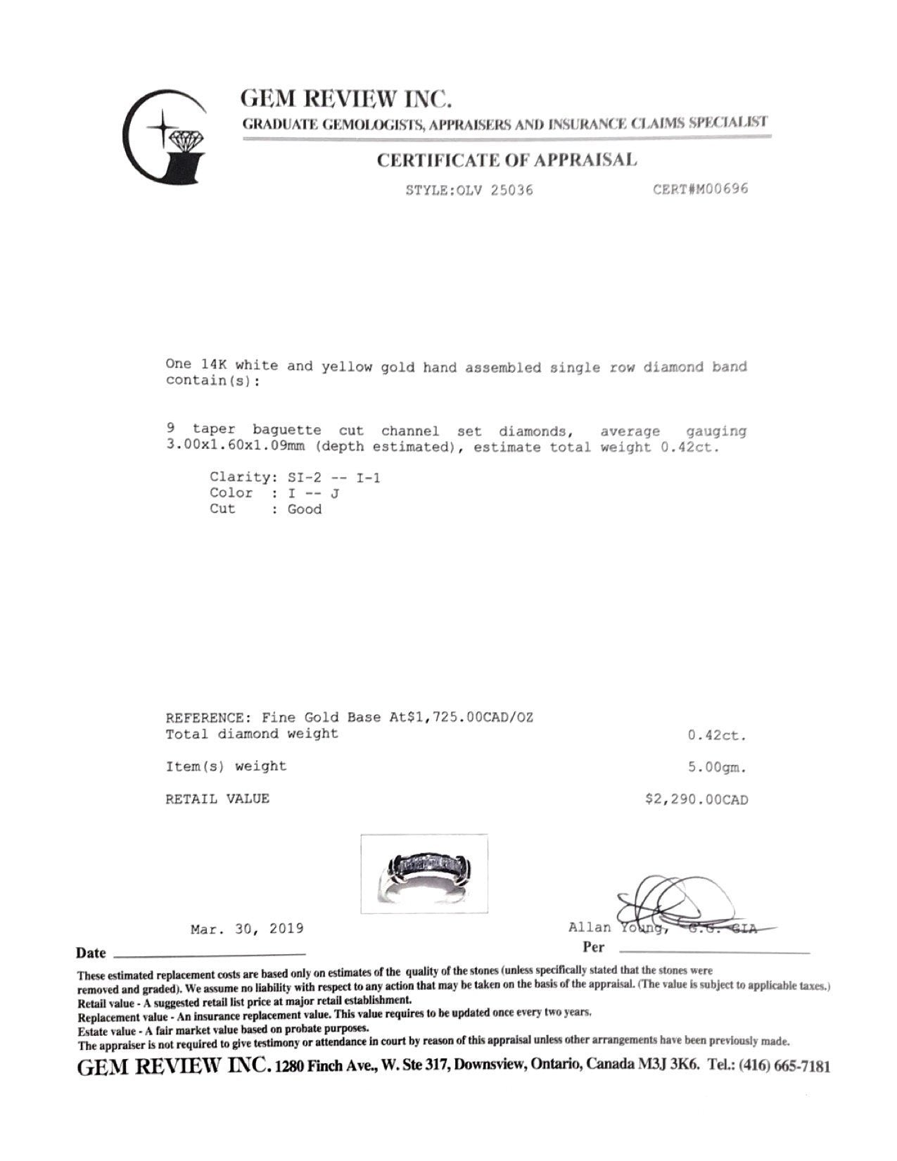 Two-Tone Diamond Band Ring