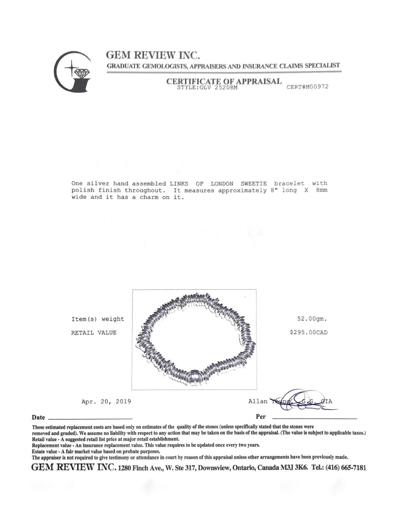 Links of London Sweetie Charm Bracelet