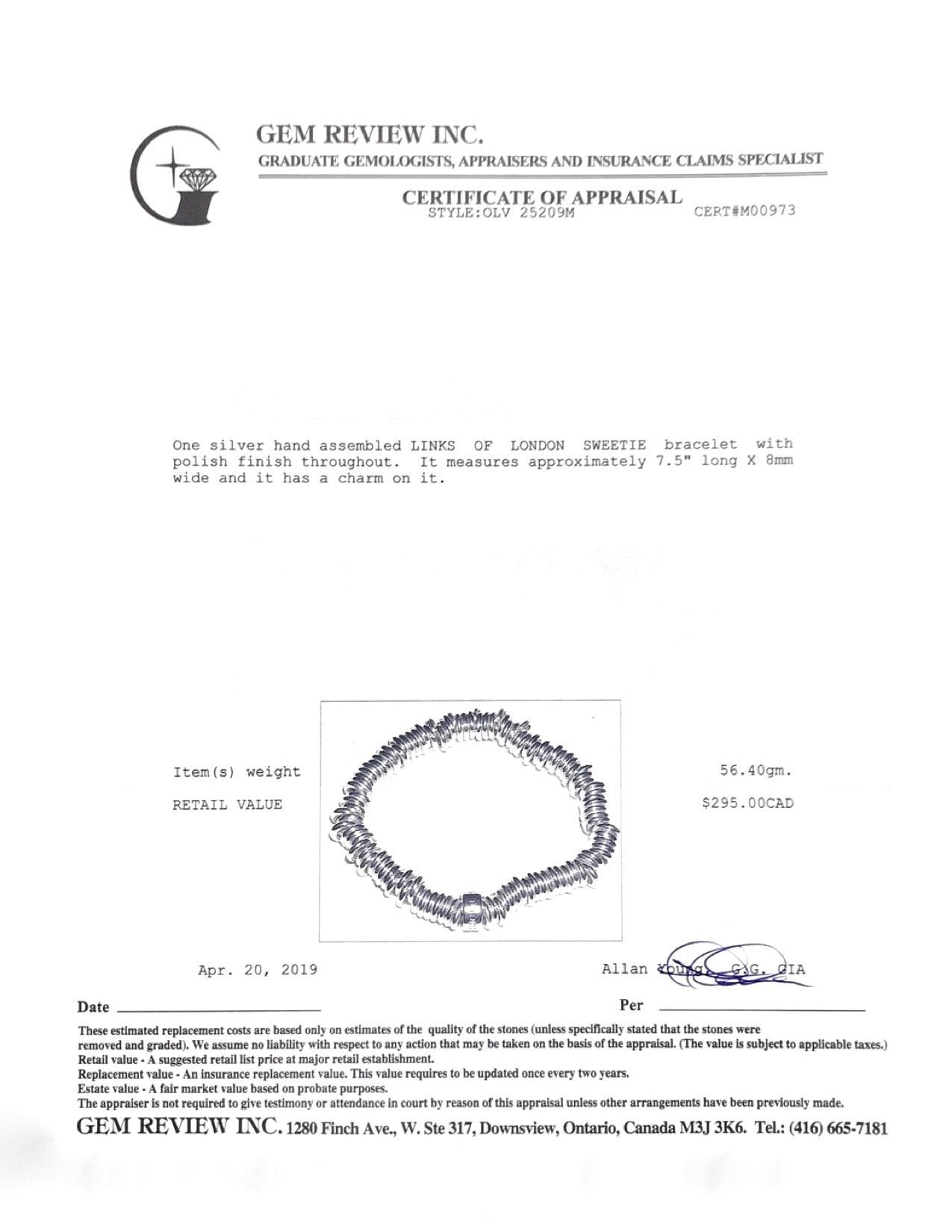 Links of London Sweetie Charm Bracelet