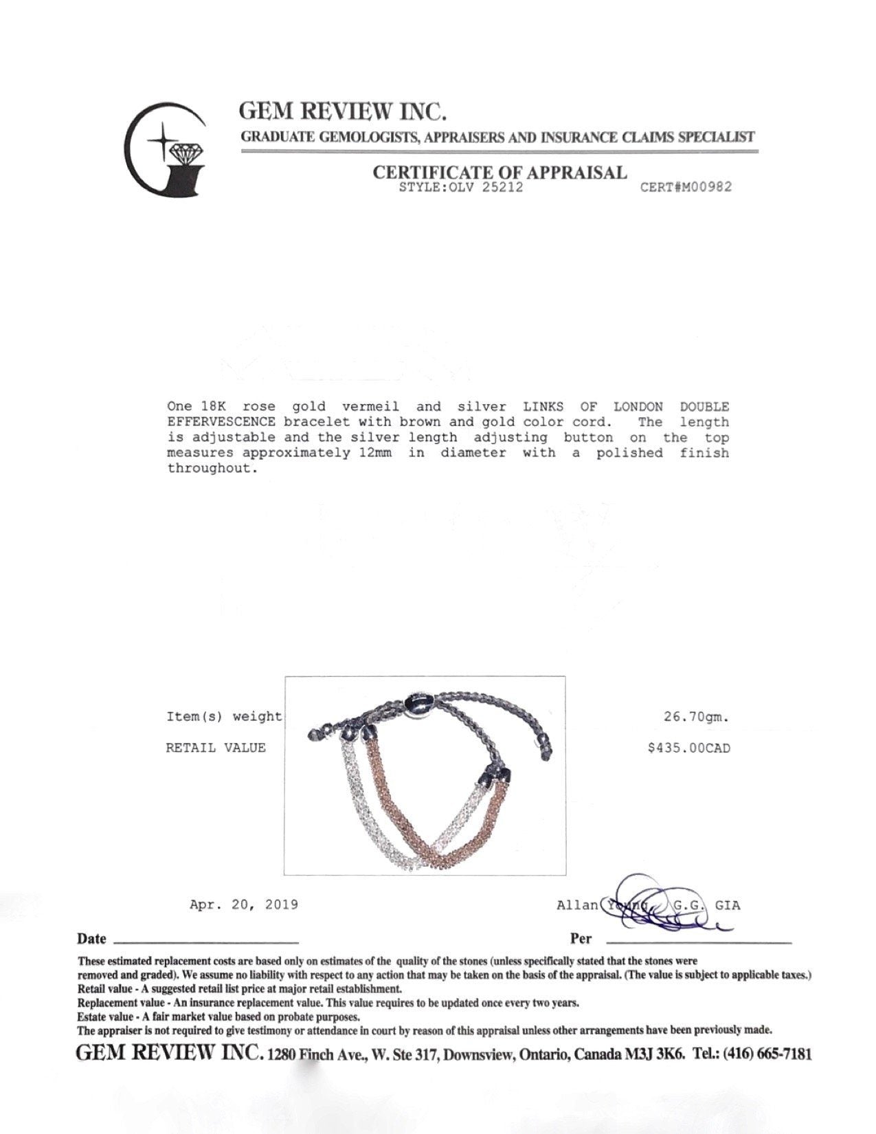 Links of London Double Starlight Bracelet