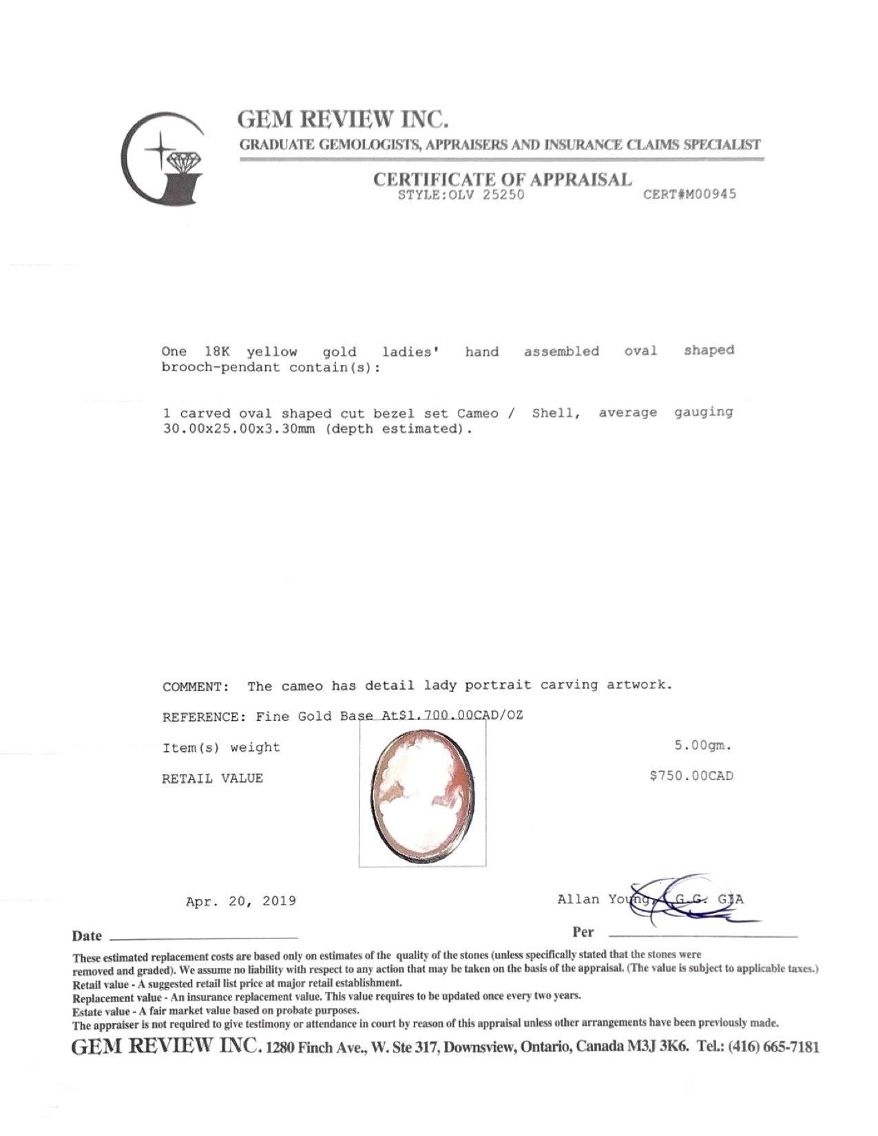 Antique Cameo Brooch/Pendant