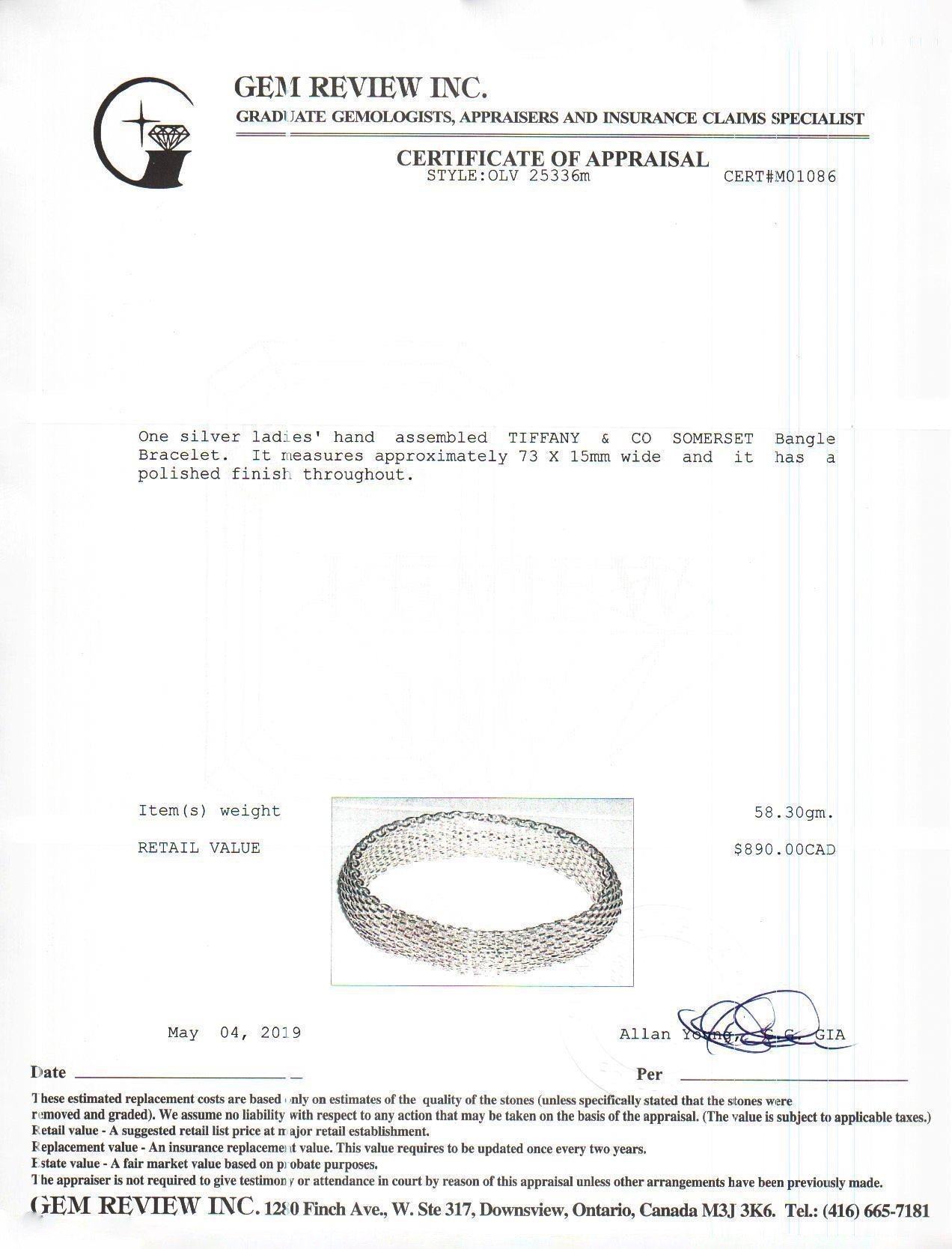 Tiffany & Co. Somerset Bangle