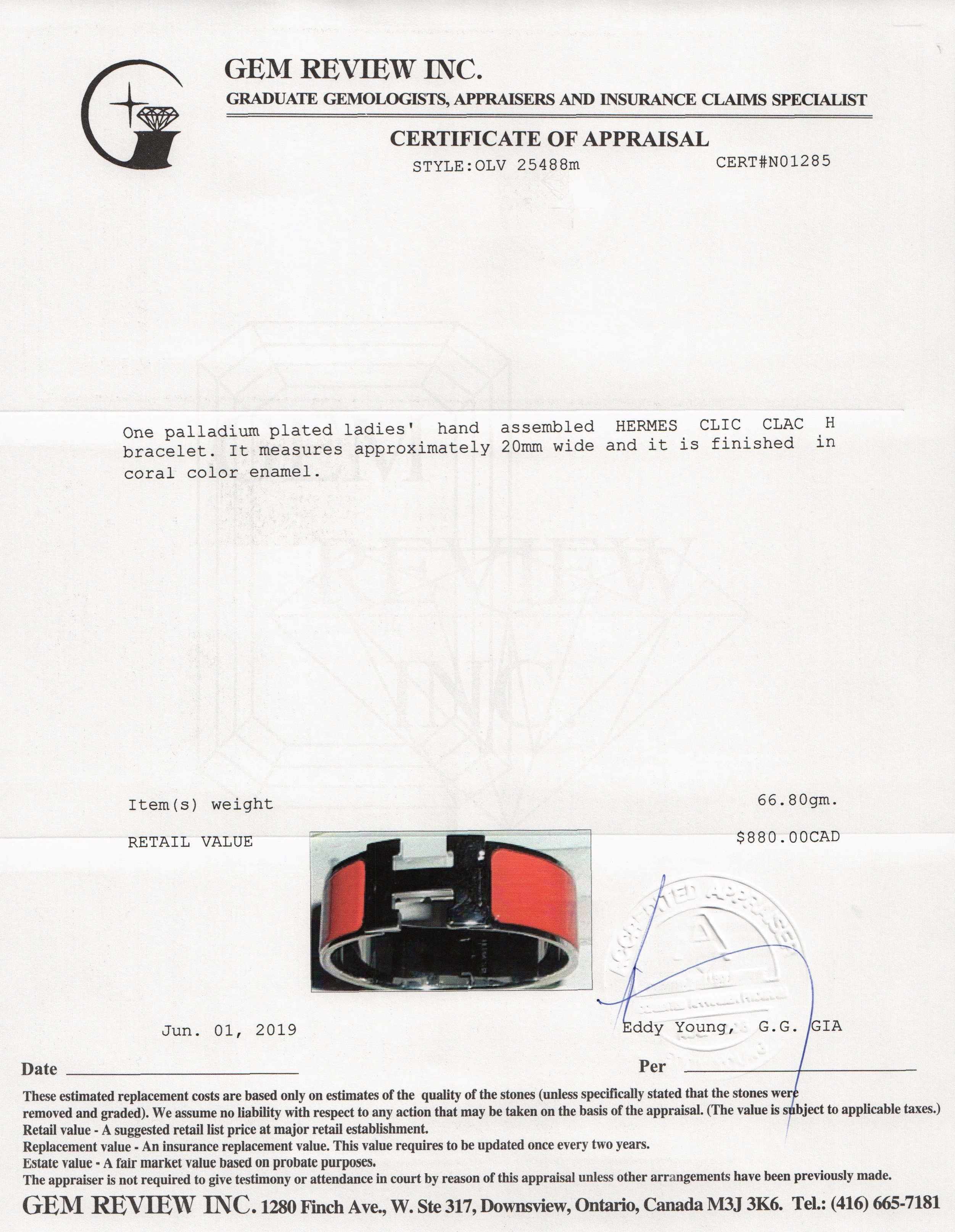 Hermes Clic Clac H Bracelet