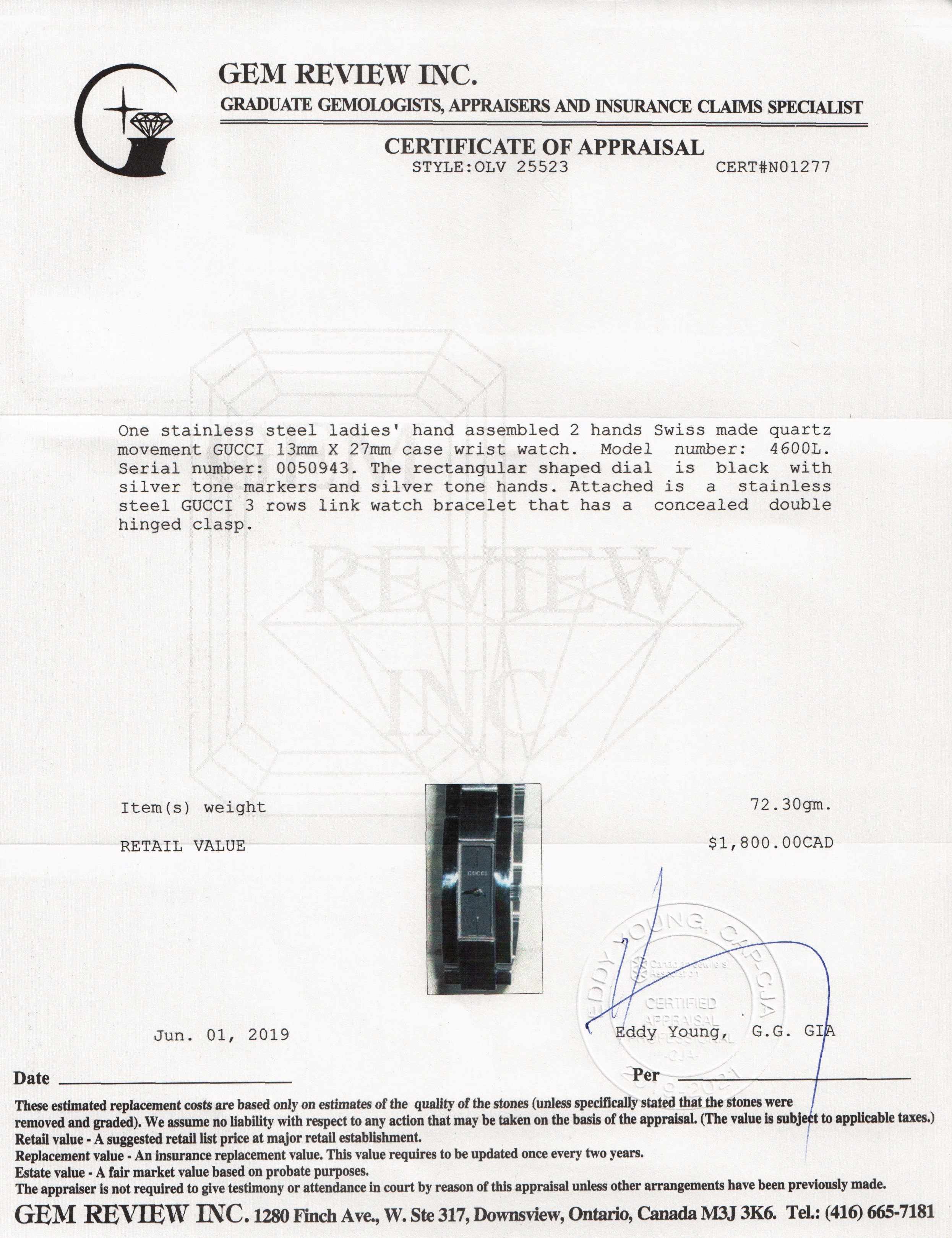 Gucci 4600 Series Watch