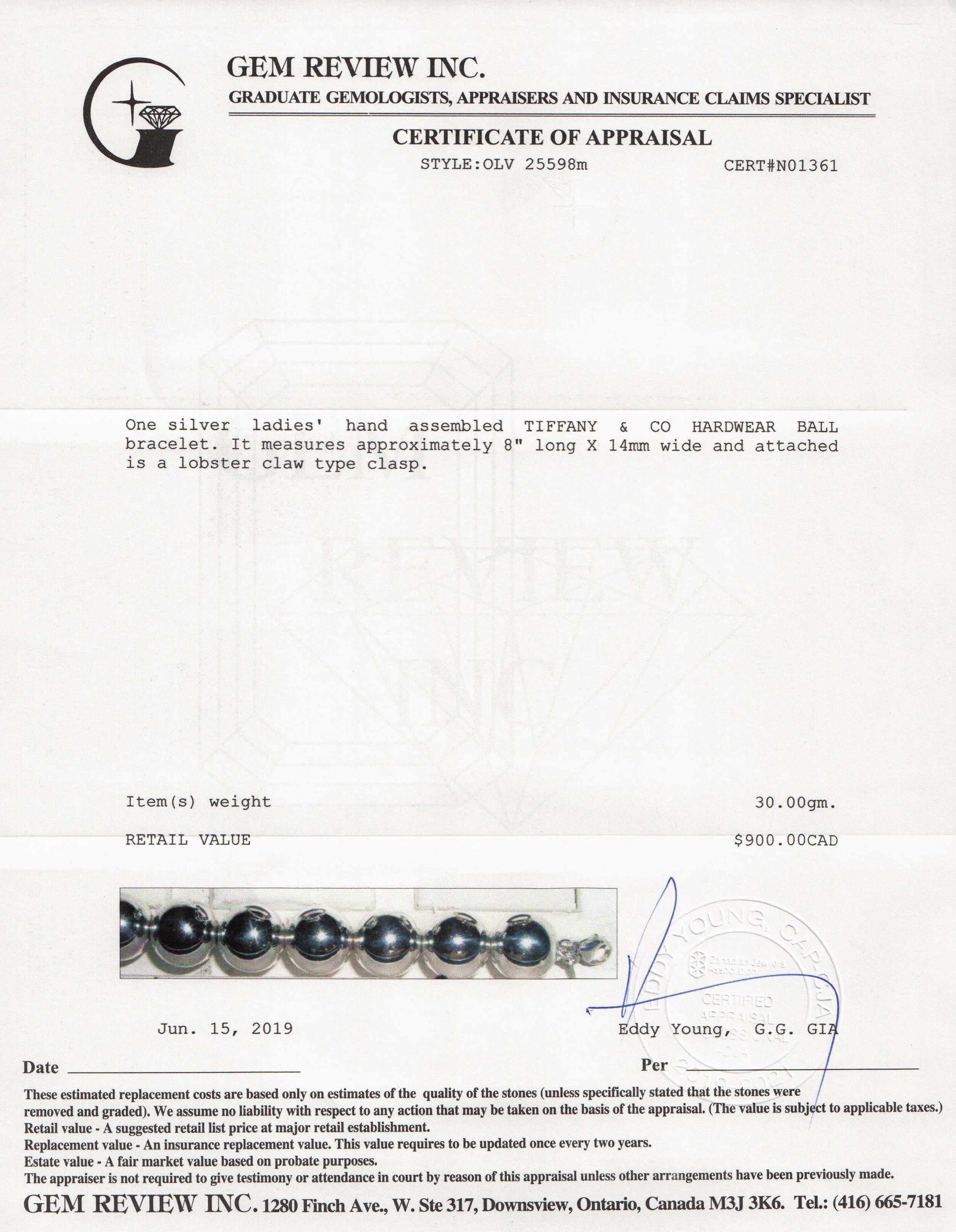 Tiffany & Co. Extra Large 14 mm HardWear Ball Bracelet