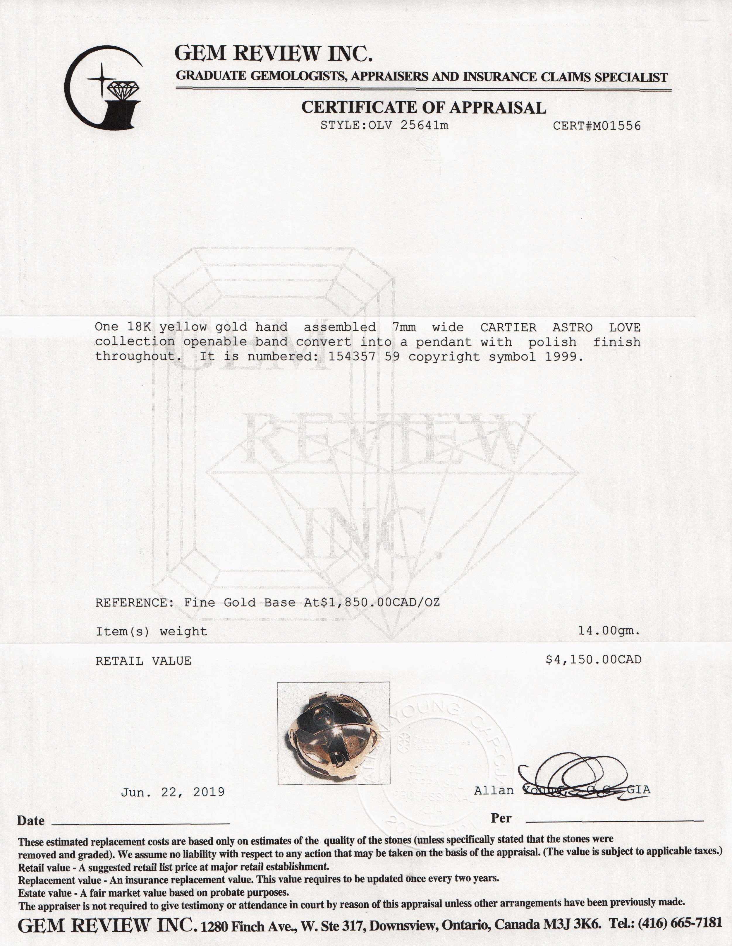 Cartier Vintage Astro Love Ring