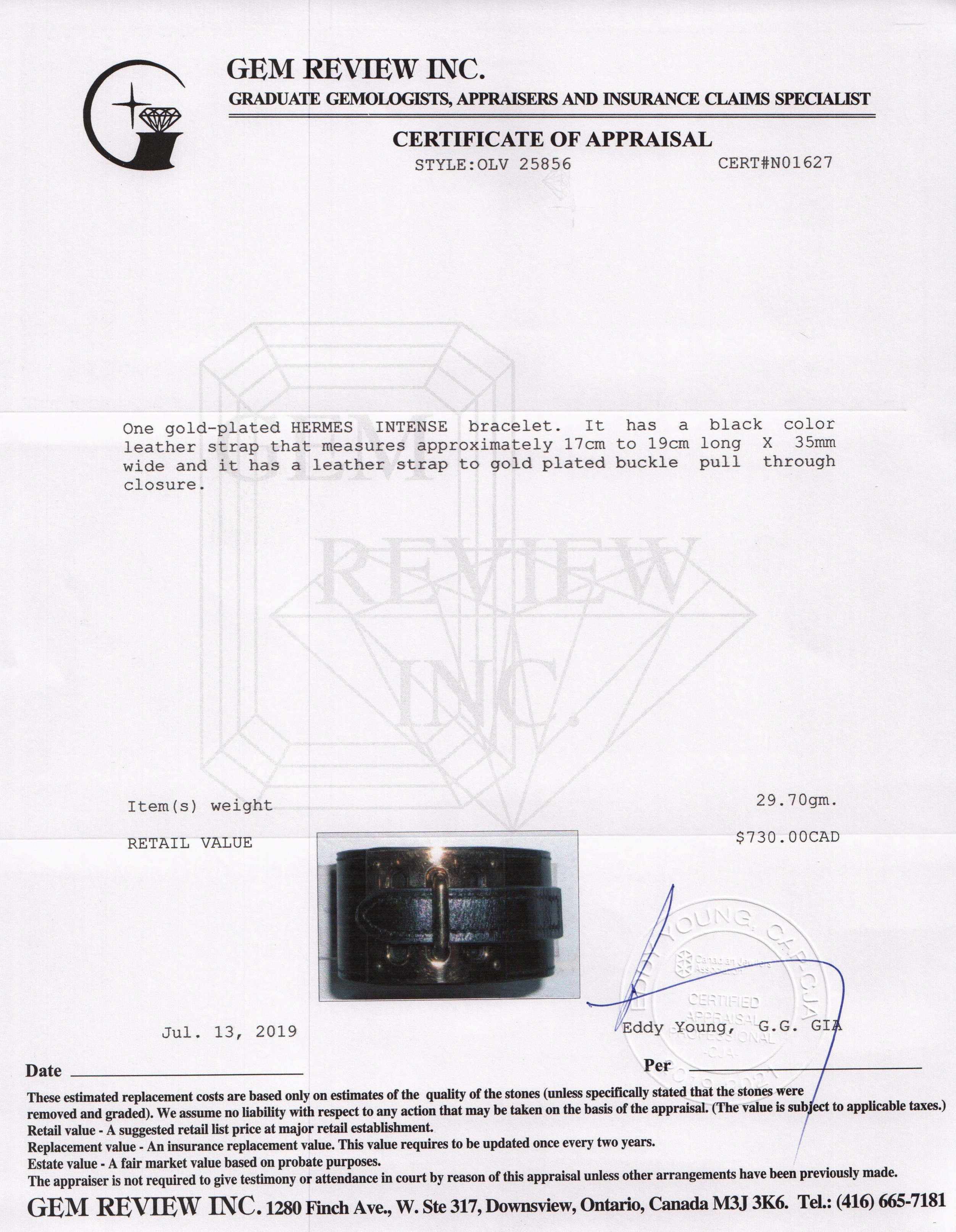 Hermes Intense Leather Bracelet