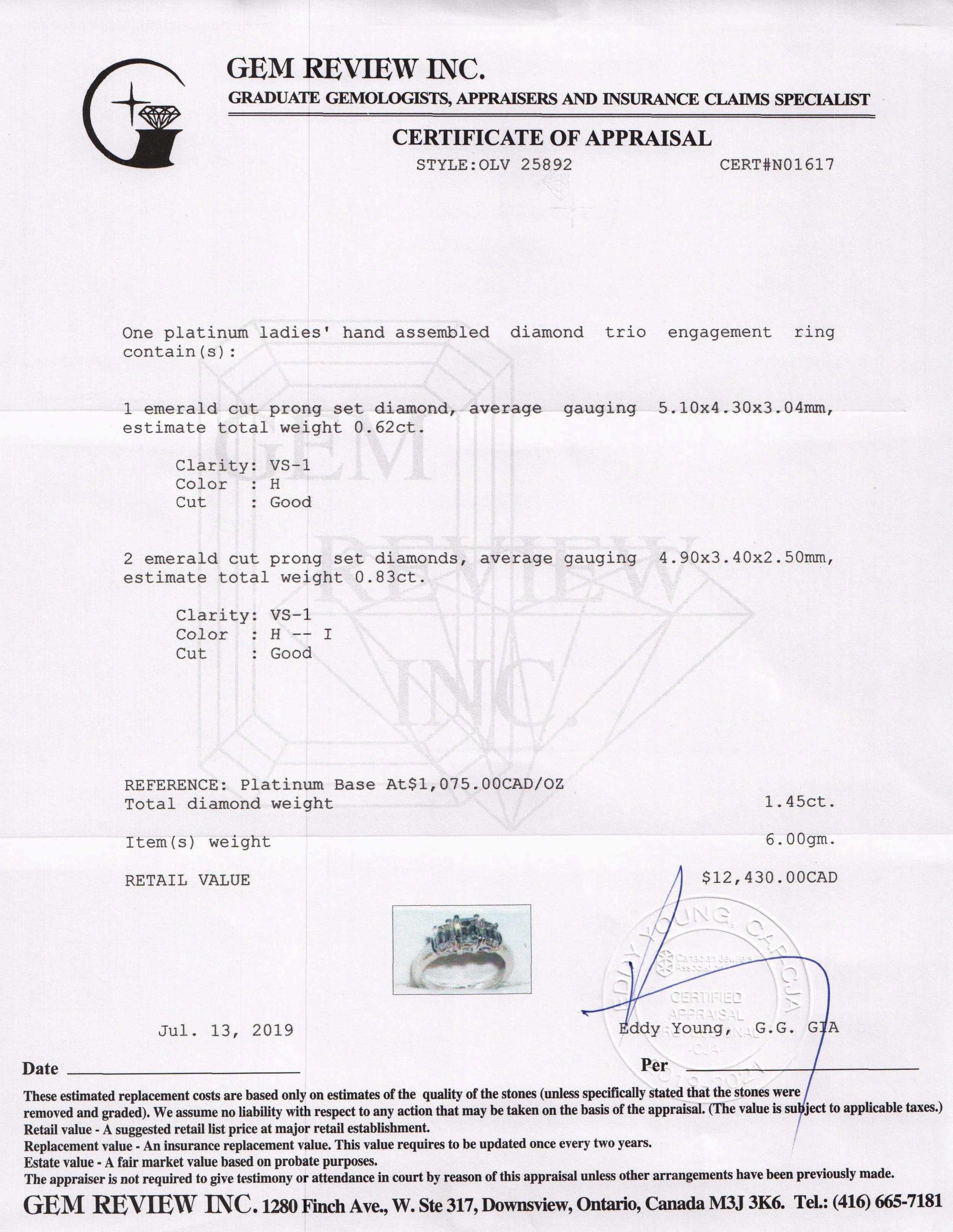 Three Stone Diamond Ring