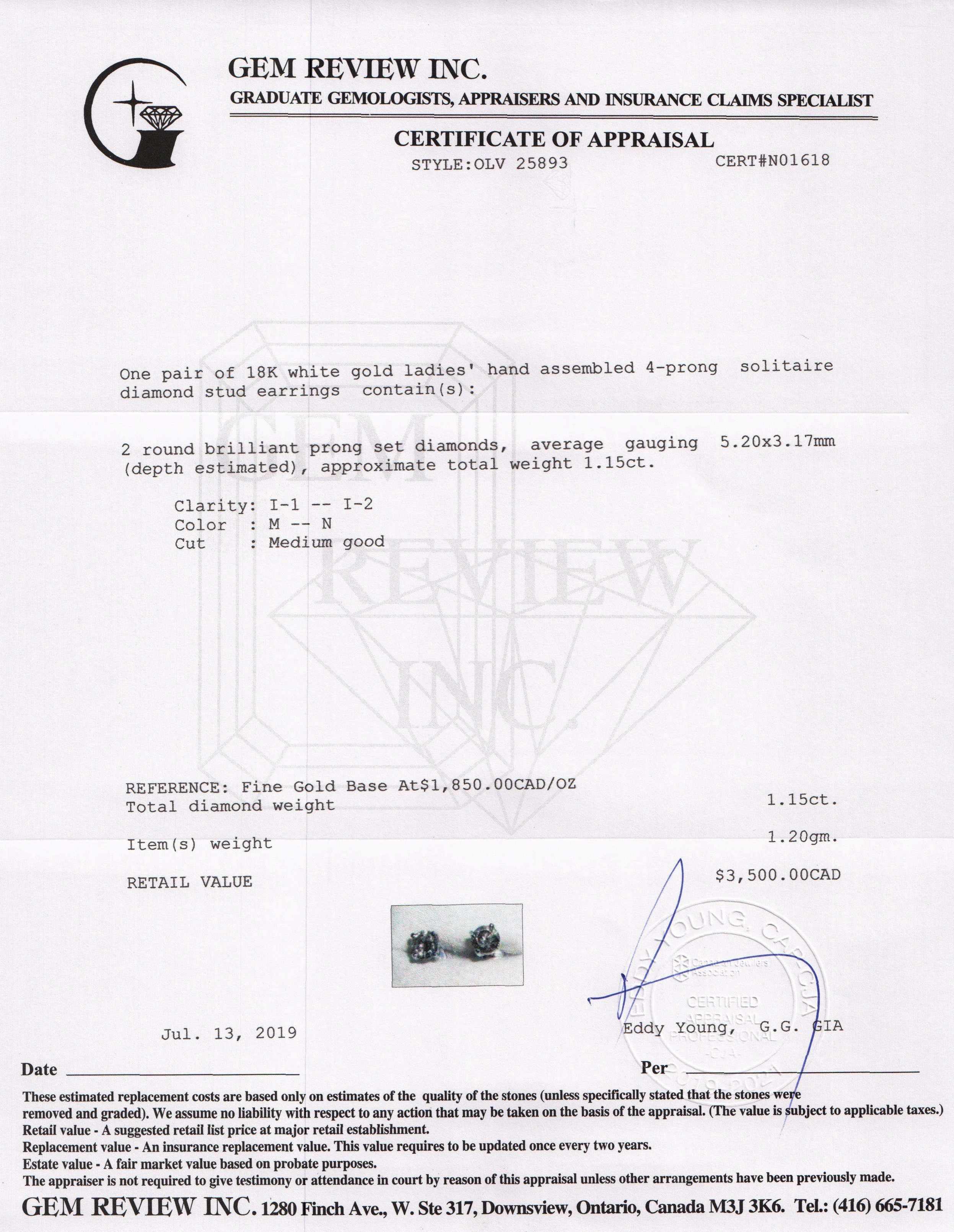 Diamond Stud Earrings