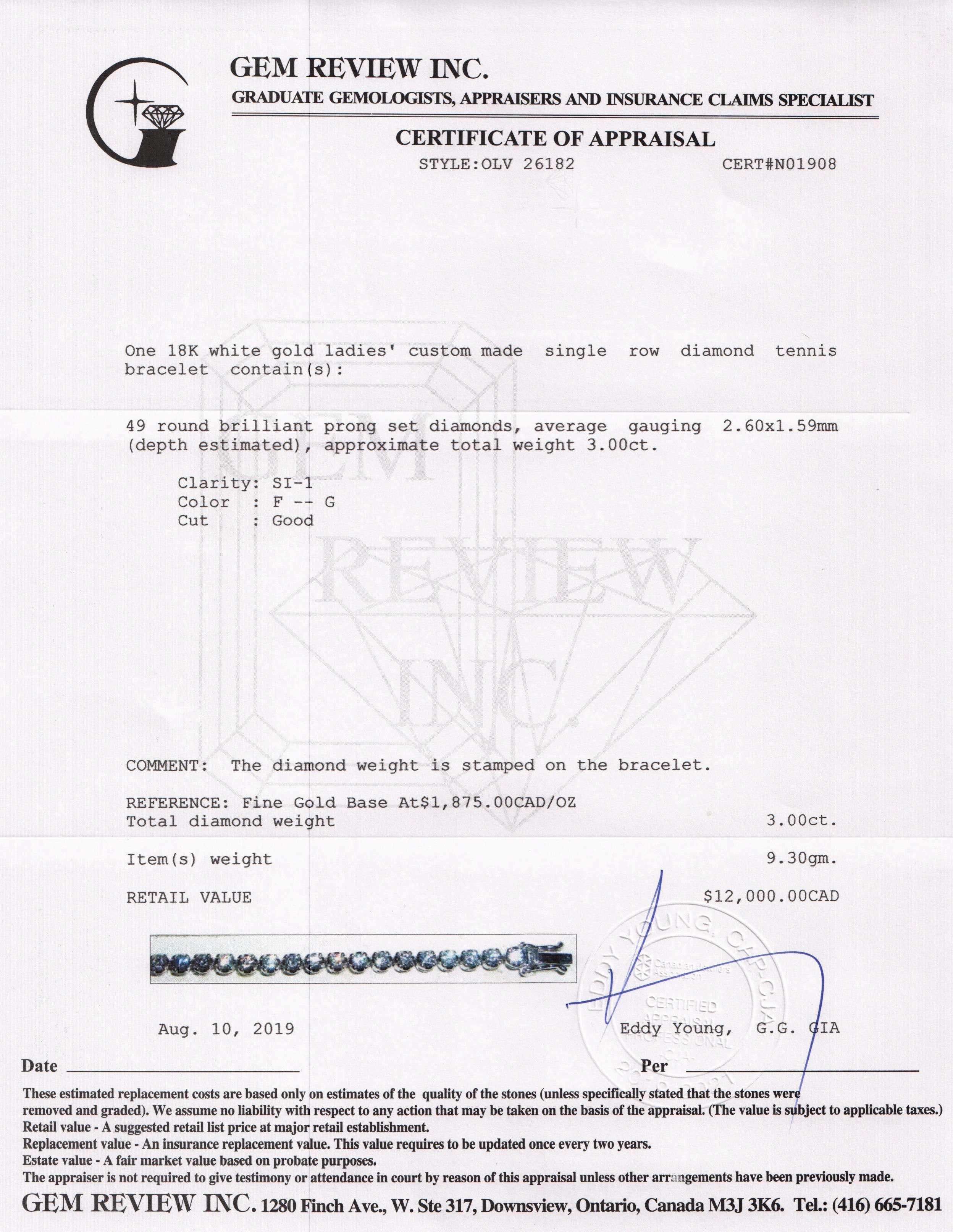 Diamond Tennis Bracelet