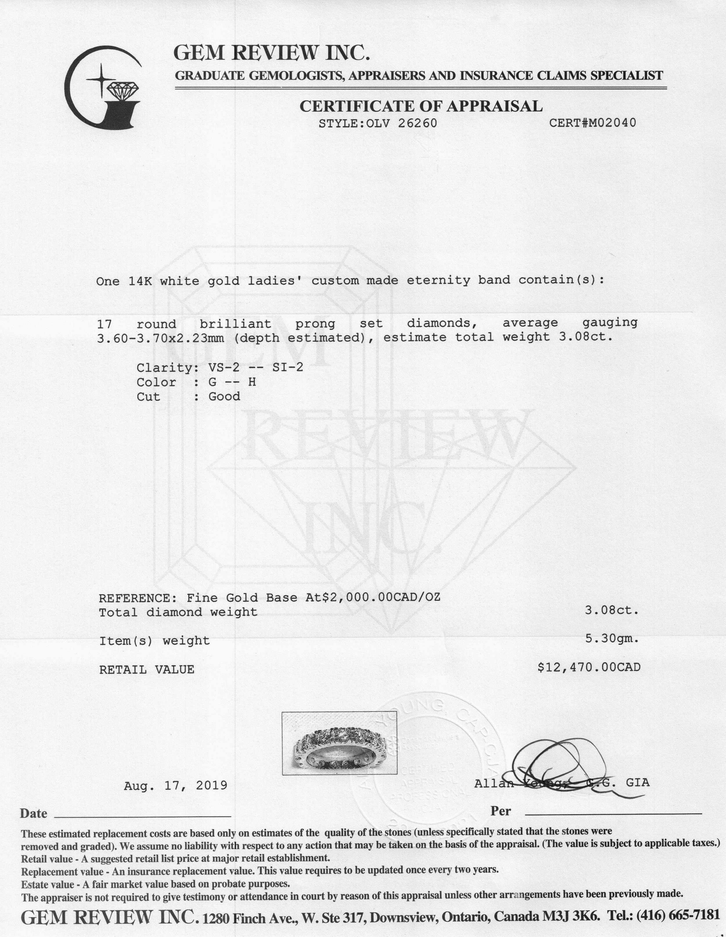 Diamond Eternity Wedding Band Ring