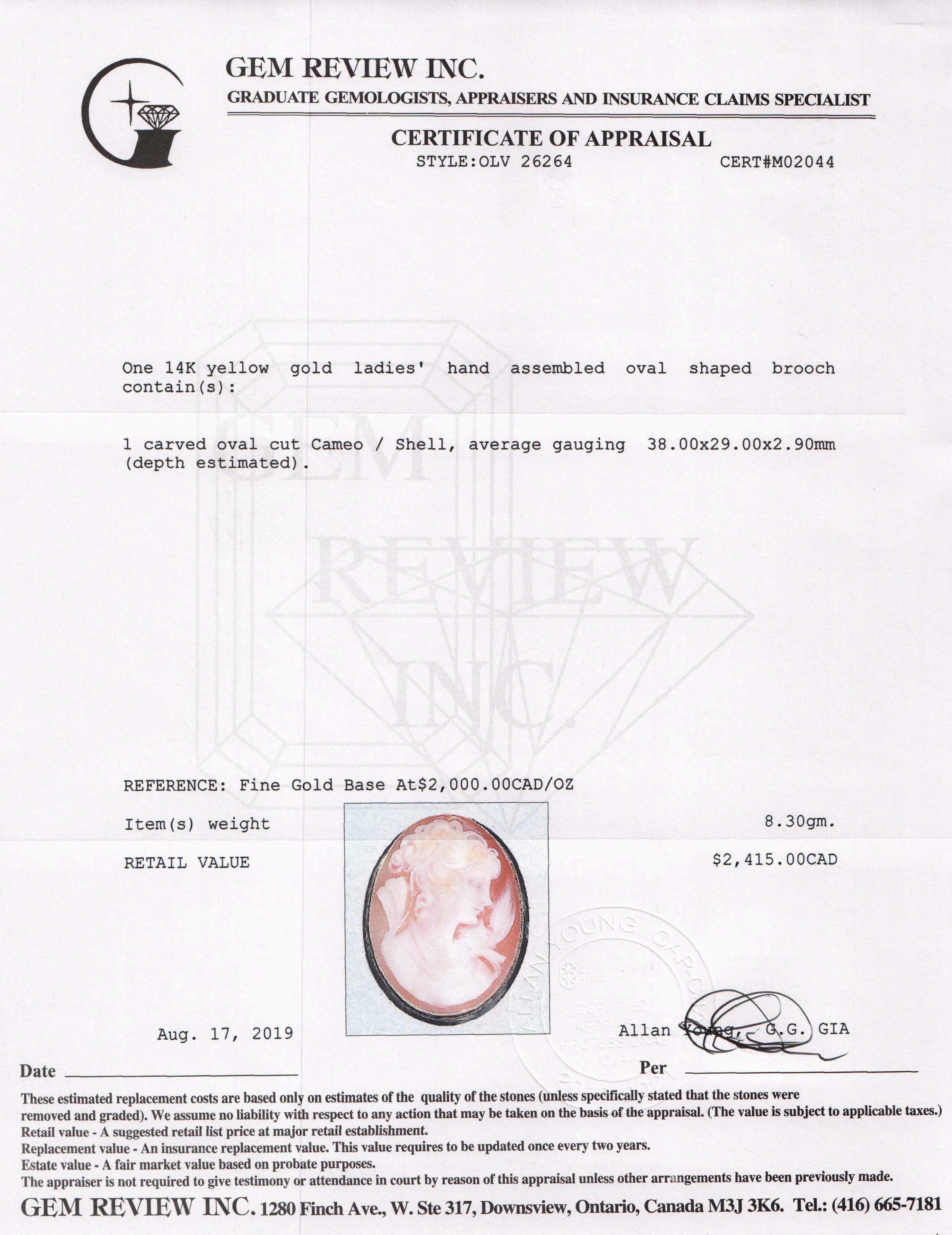 Antique Cameo Brooch