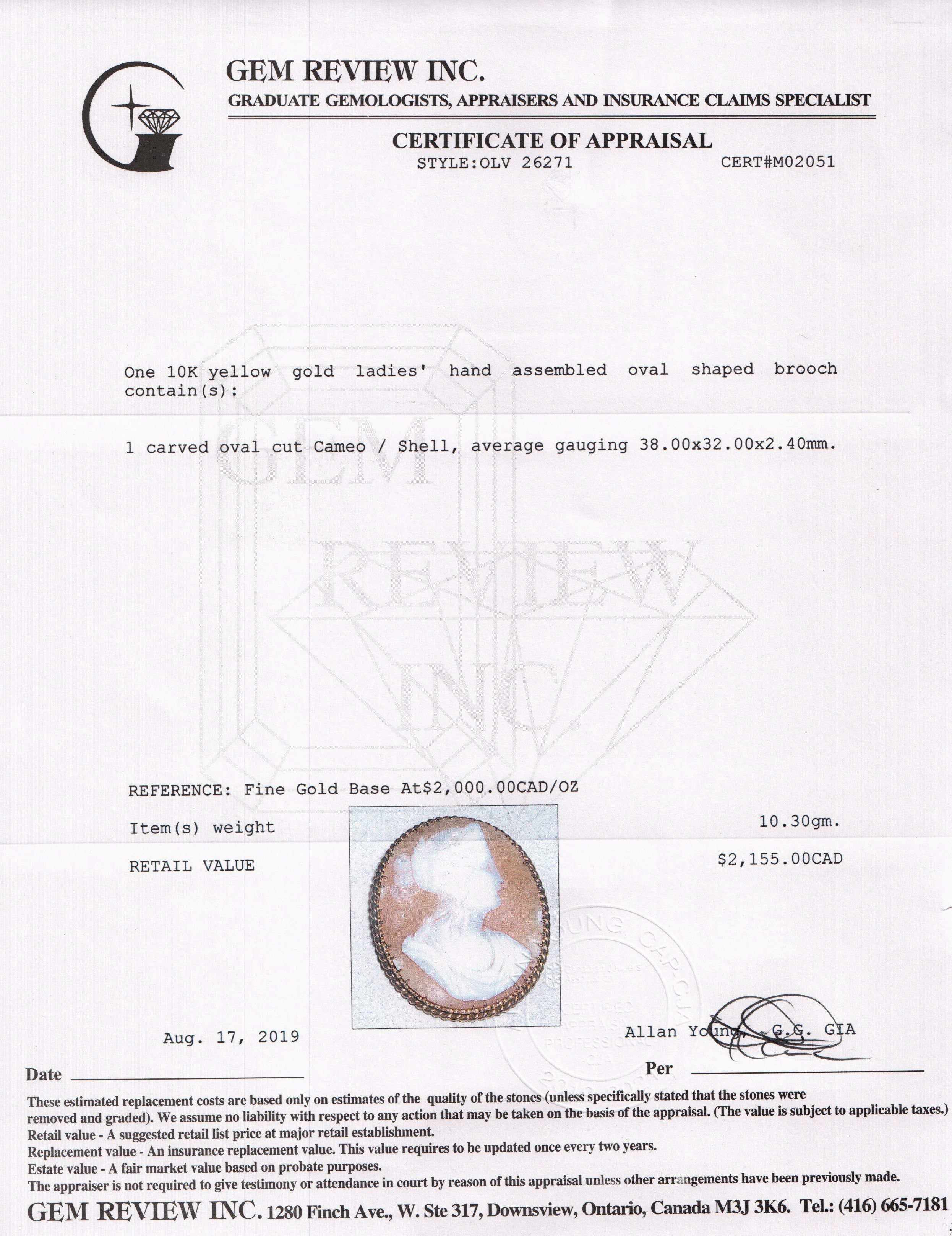 Antique Cameo Brooch