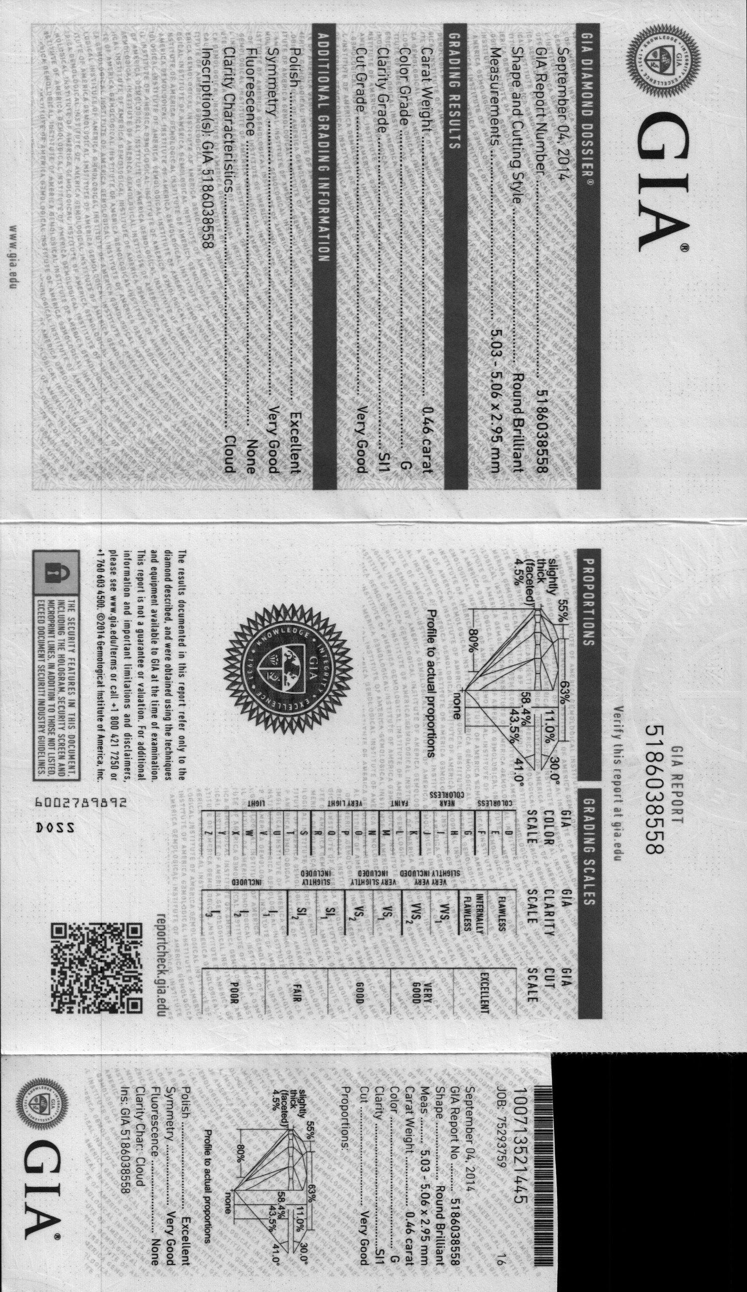 Diamond Stud Earrings w/ GIA Certs