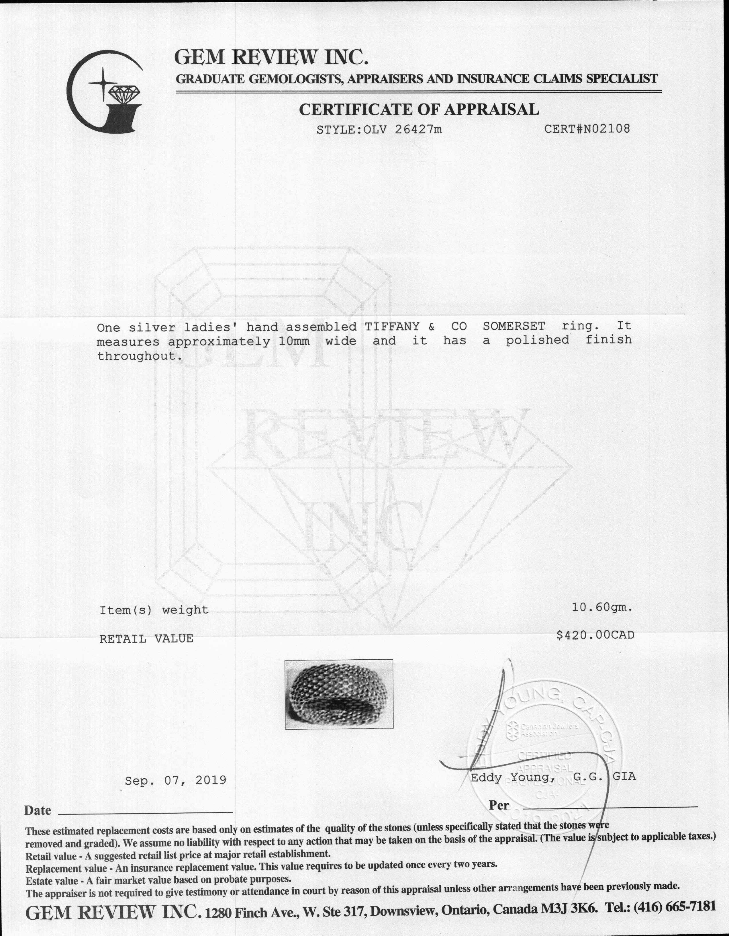 Tiffany & Co. Somerset Ring