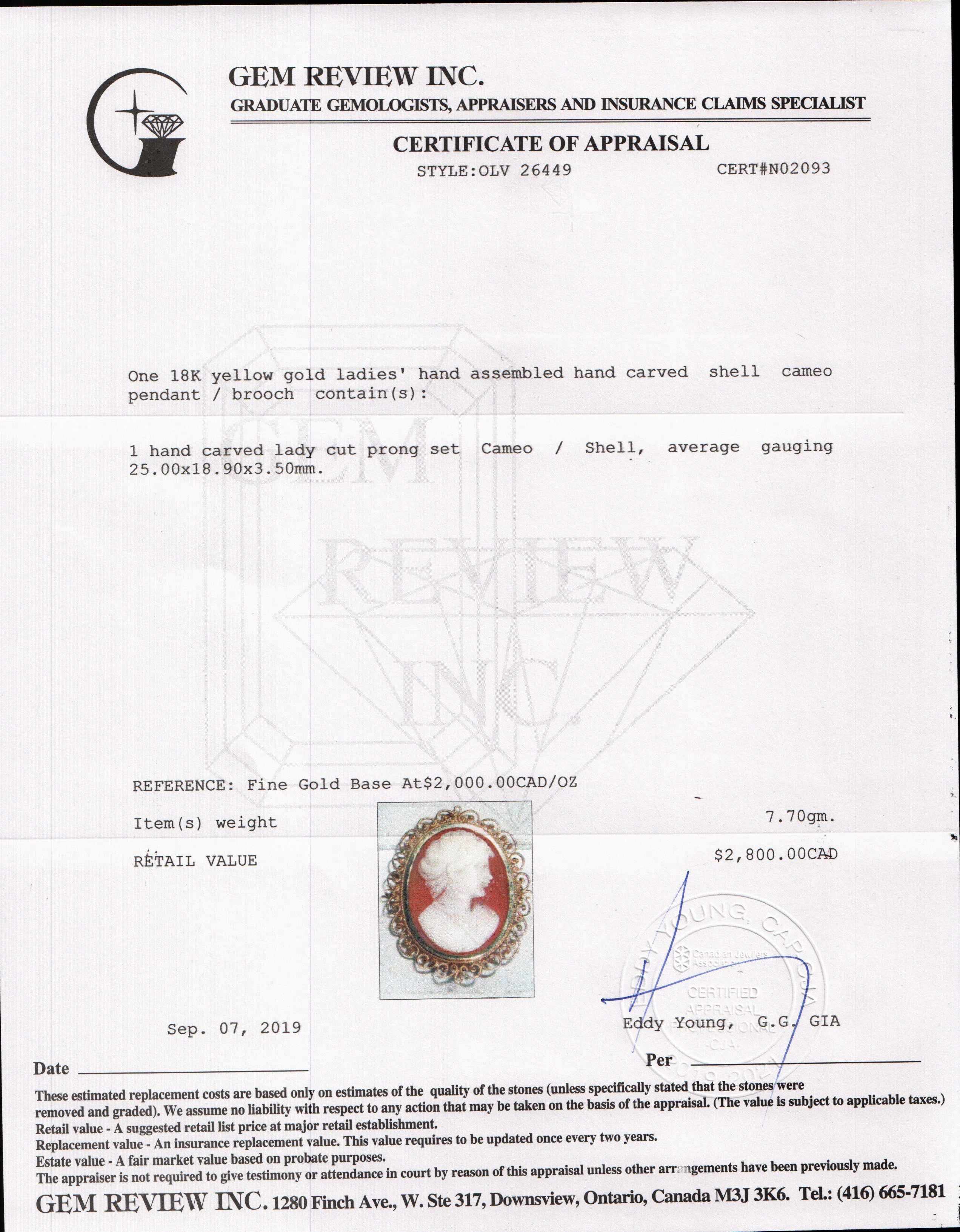 Antique Cameo Brooch/Pendant