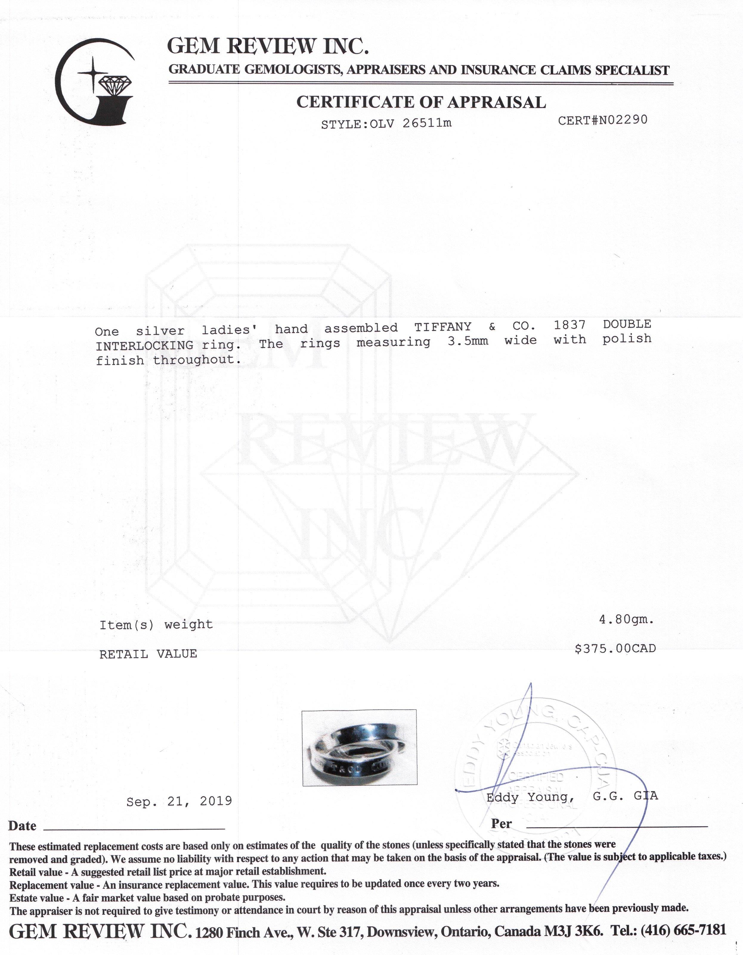 Tiffany & Co. 1837 Interlocking Circles Ring