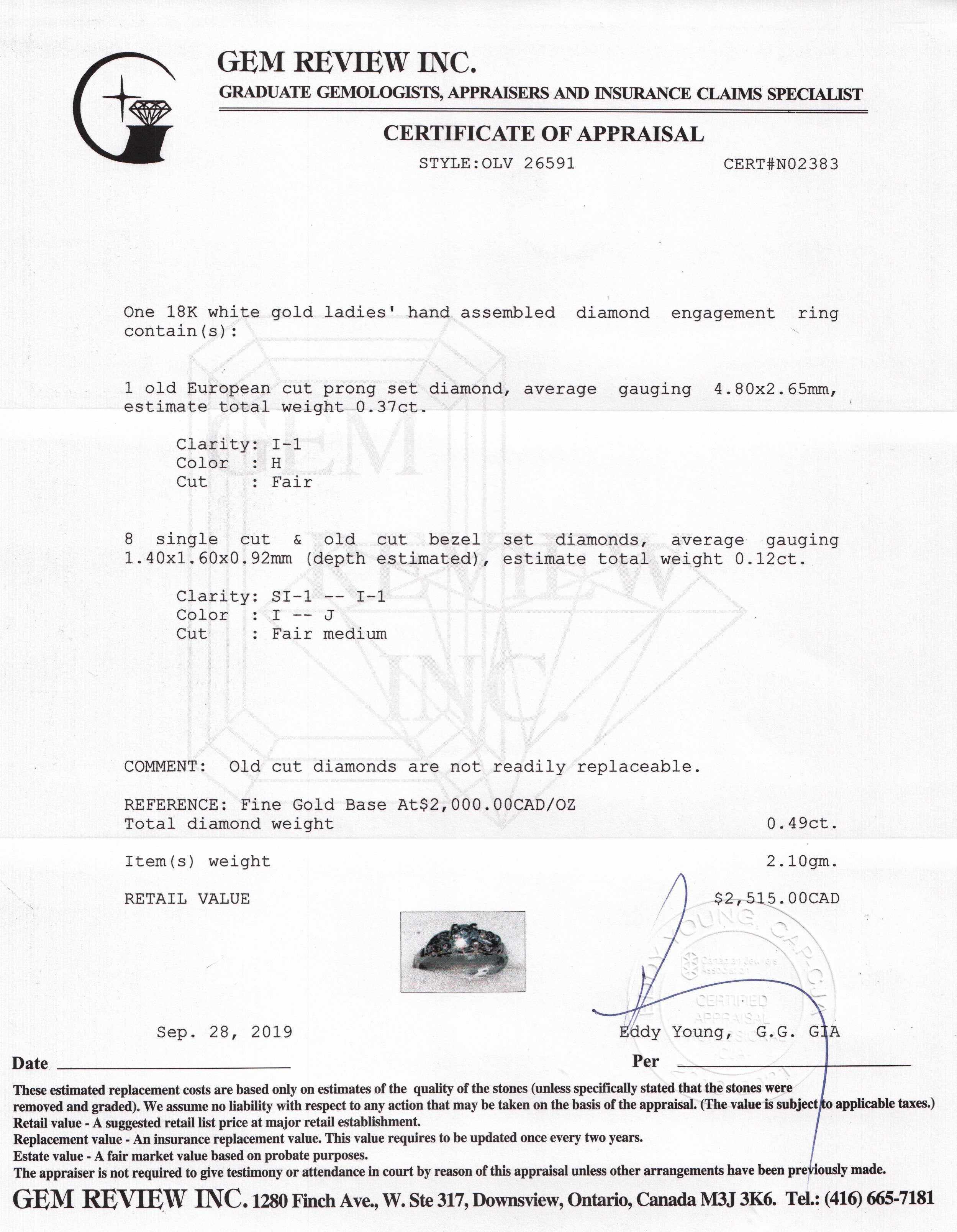 Antique Diamond Engagement Ring