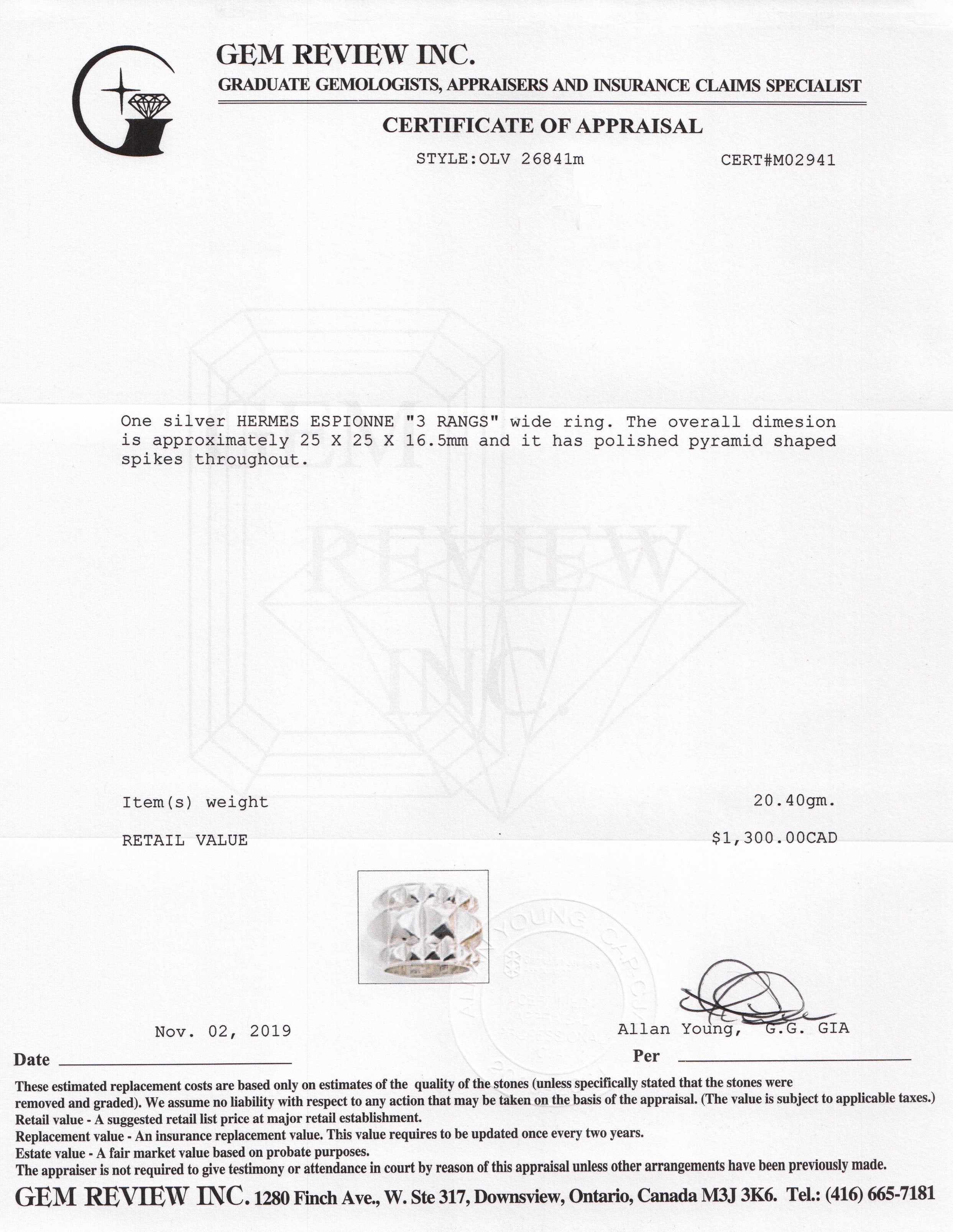 Hermes Espionne Ring