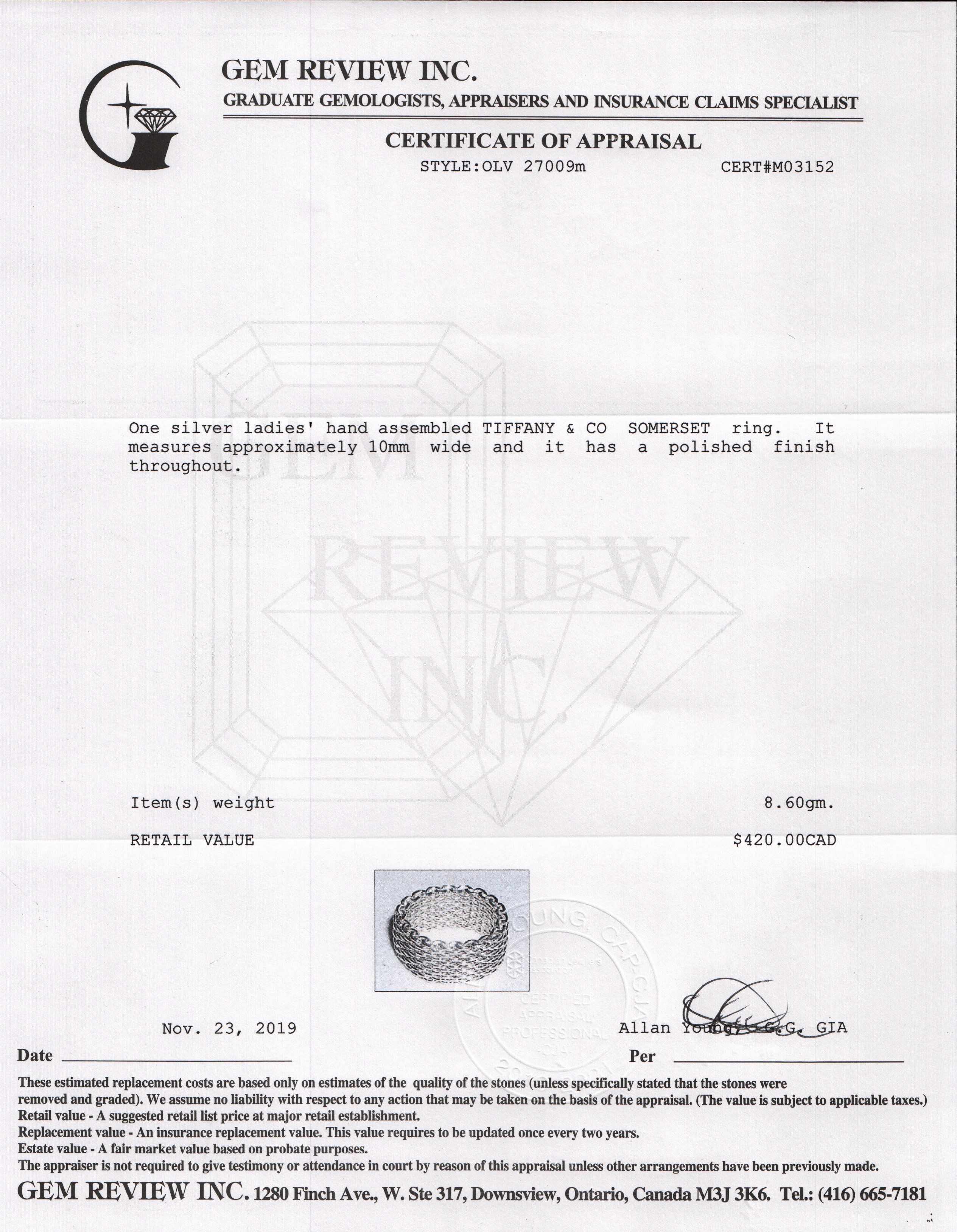 Tiffany & Co. Somerset Ring