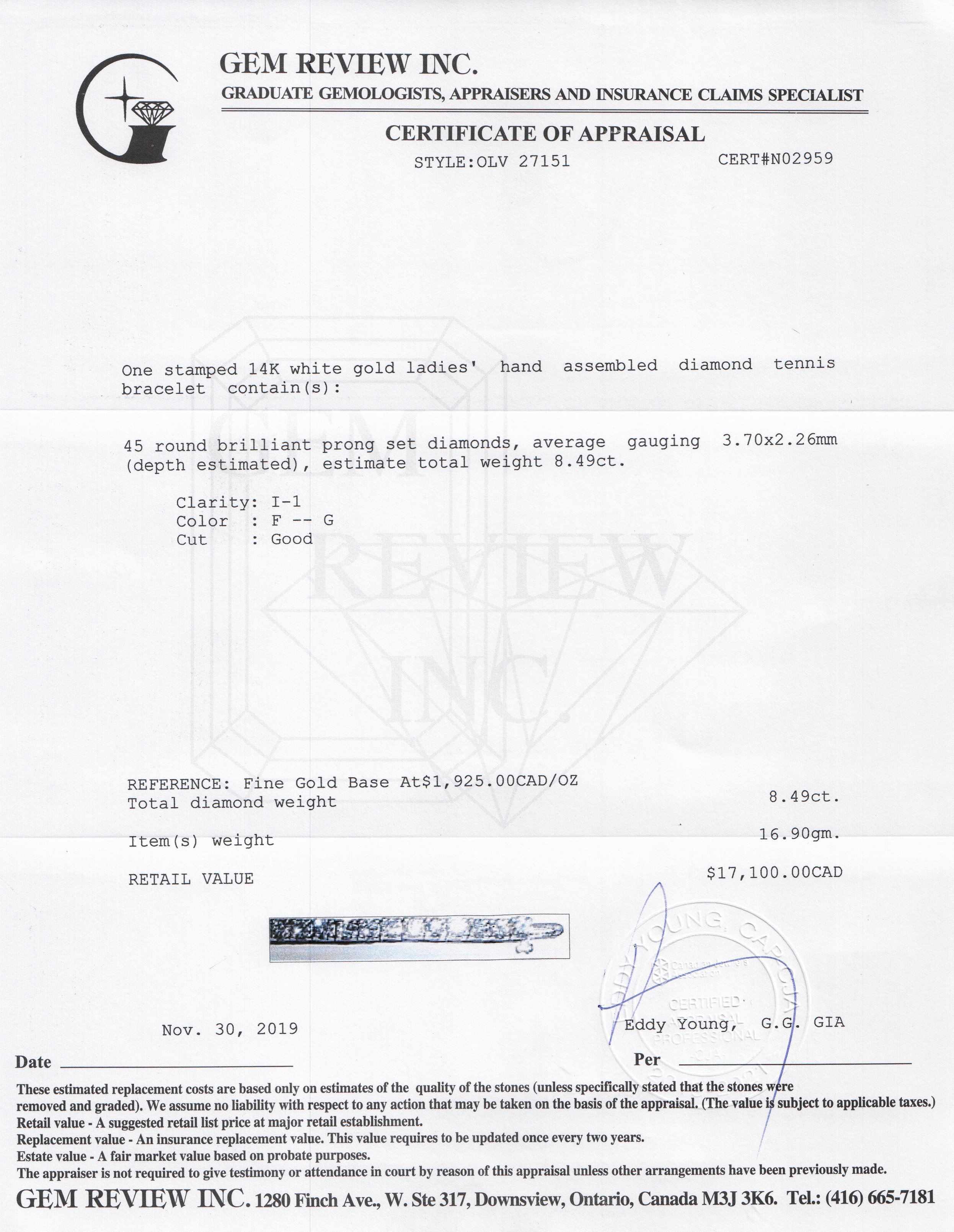 Diamond Tennis Bracelet