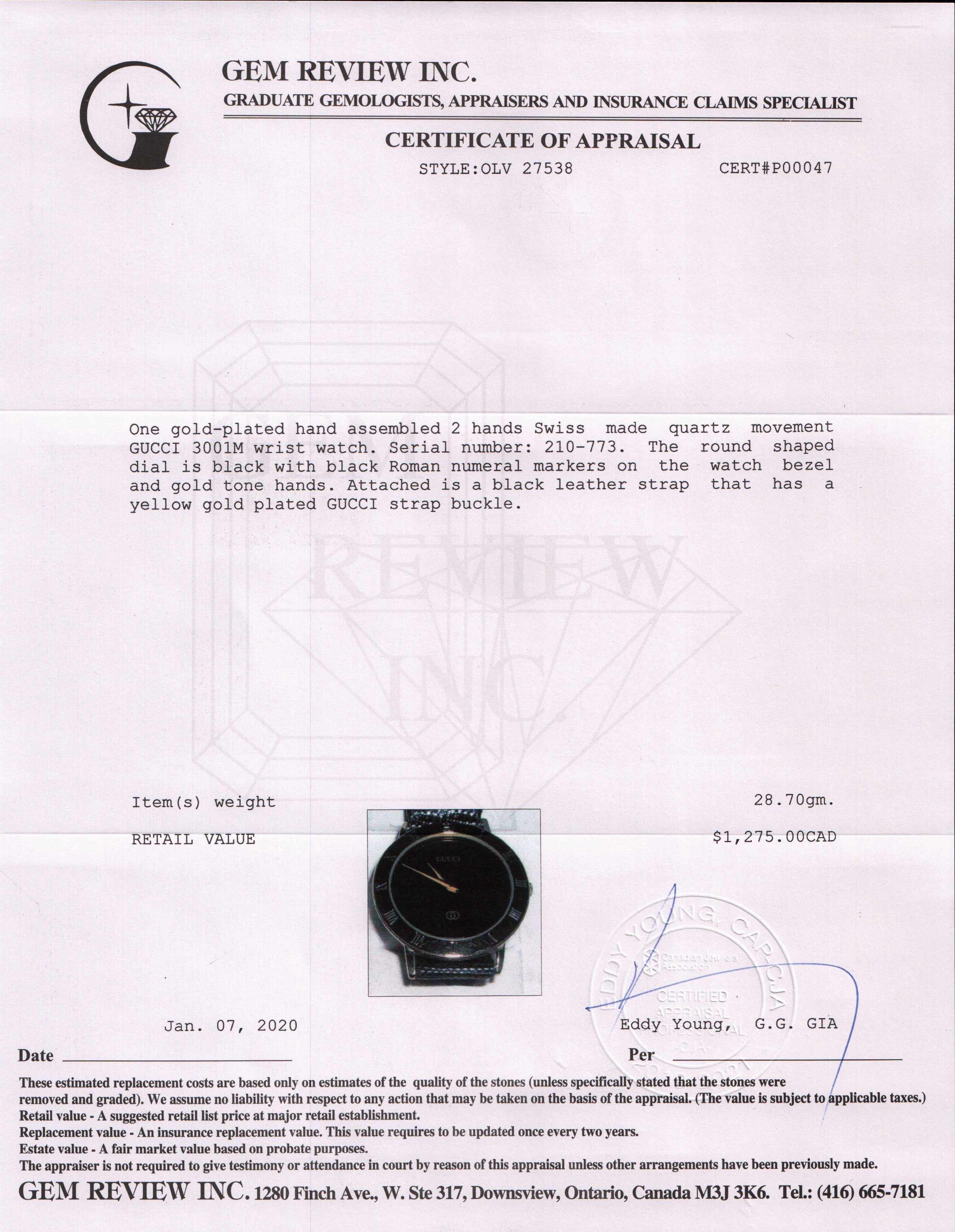 Gucci 3000 Series Watch