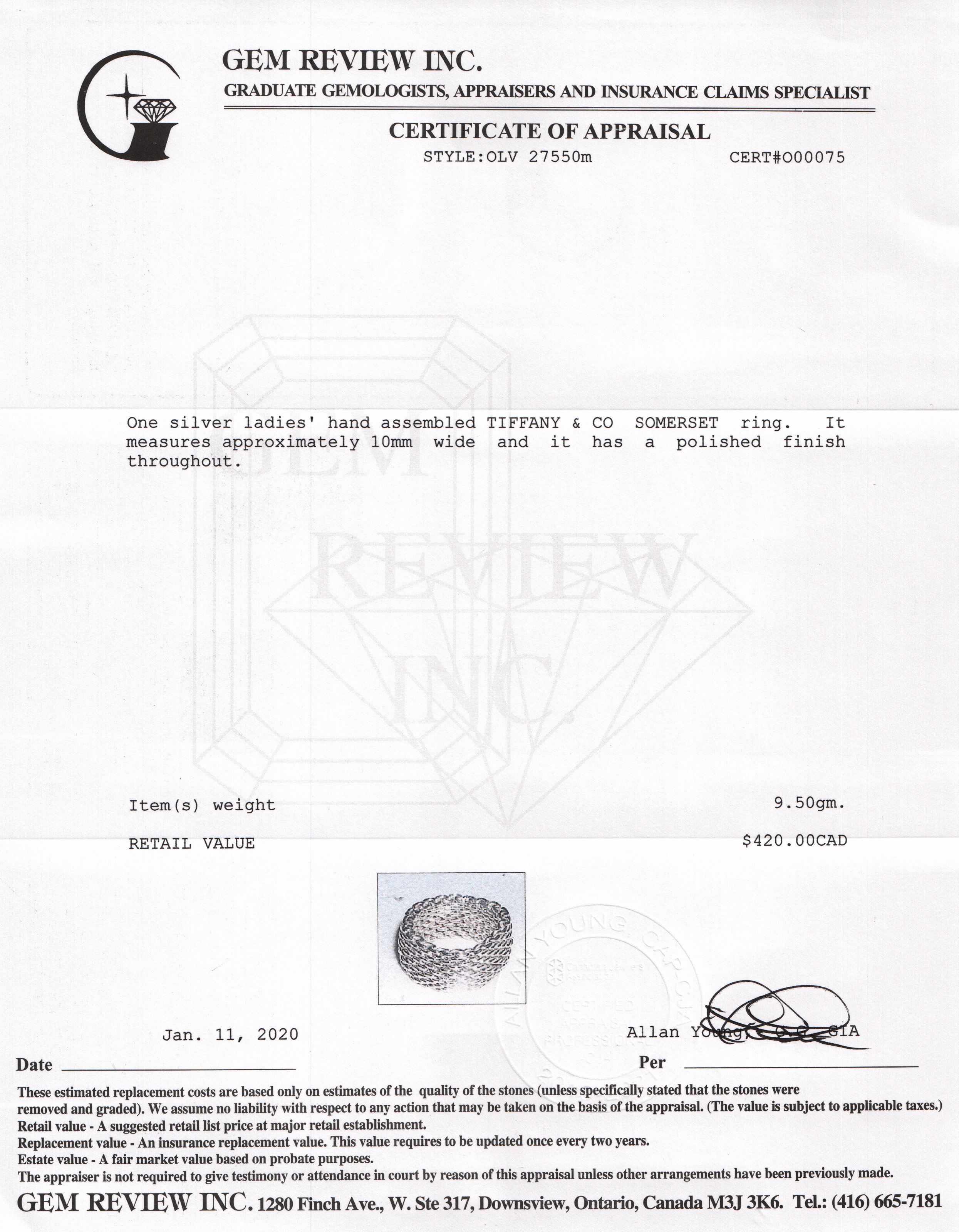 Tiffany & Co. Somerset Ring