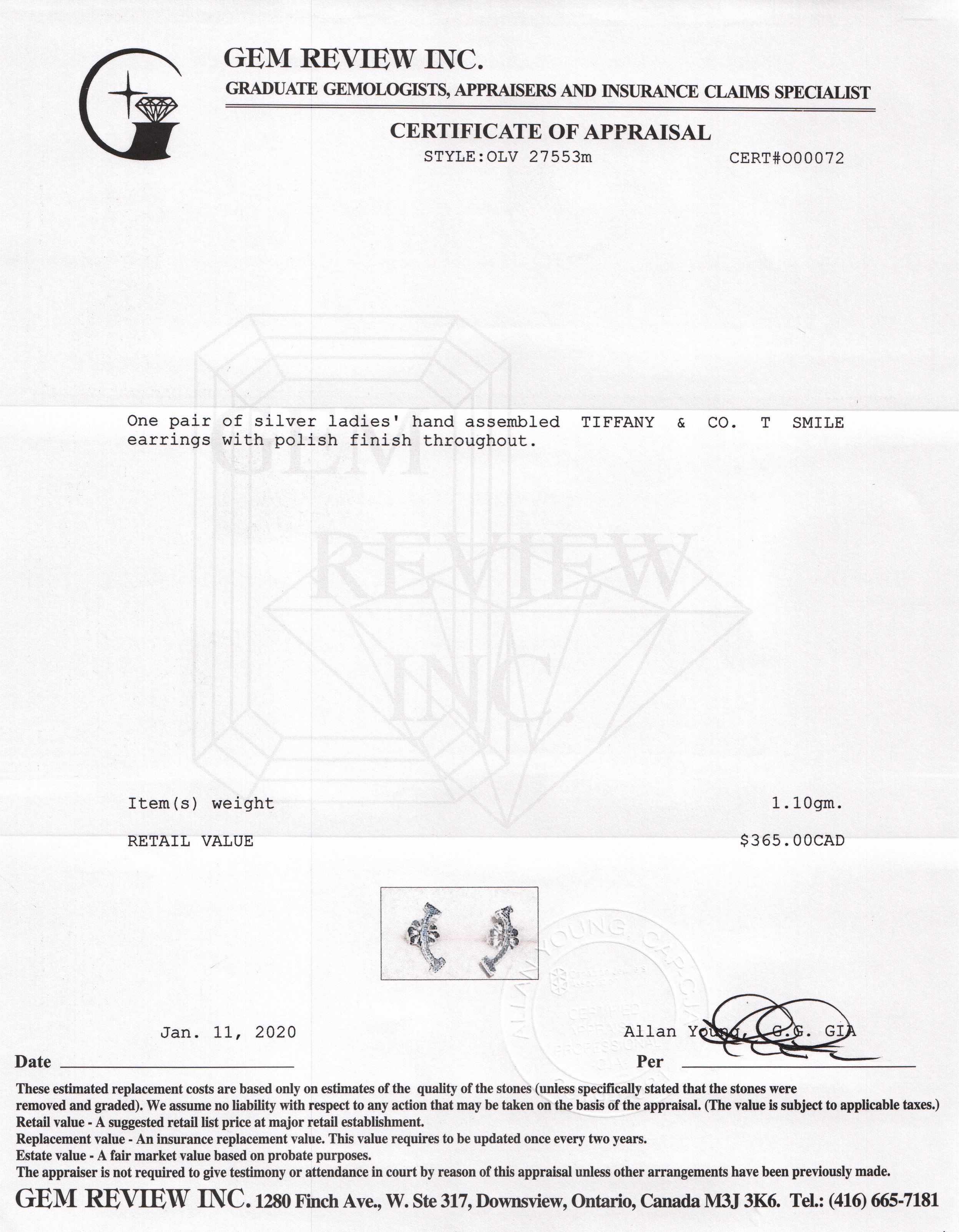 Tiffany & Co. T Smile Earrings