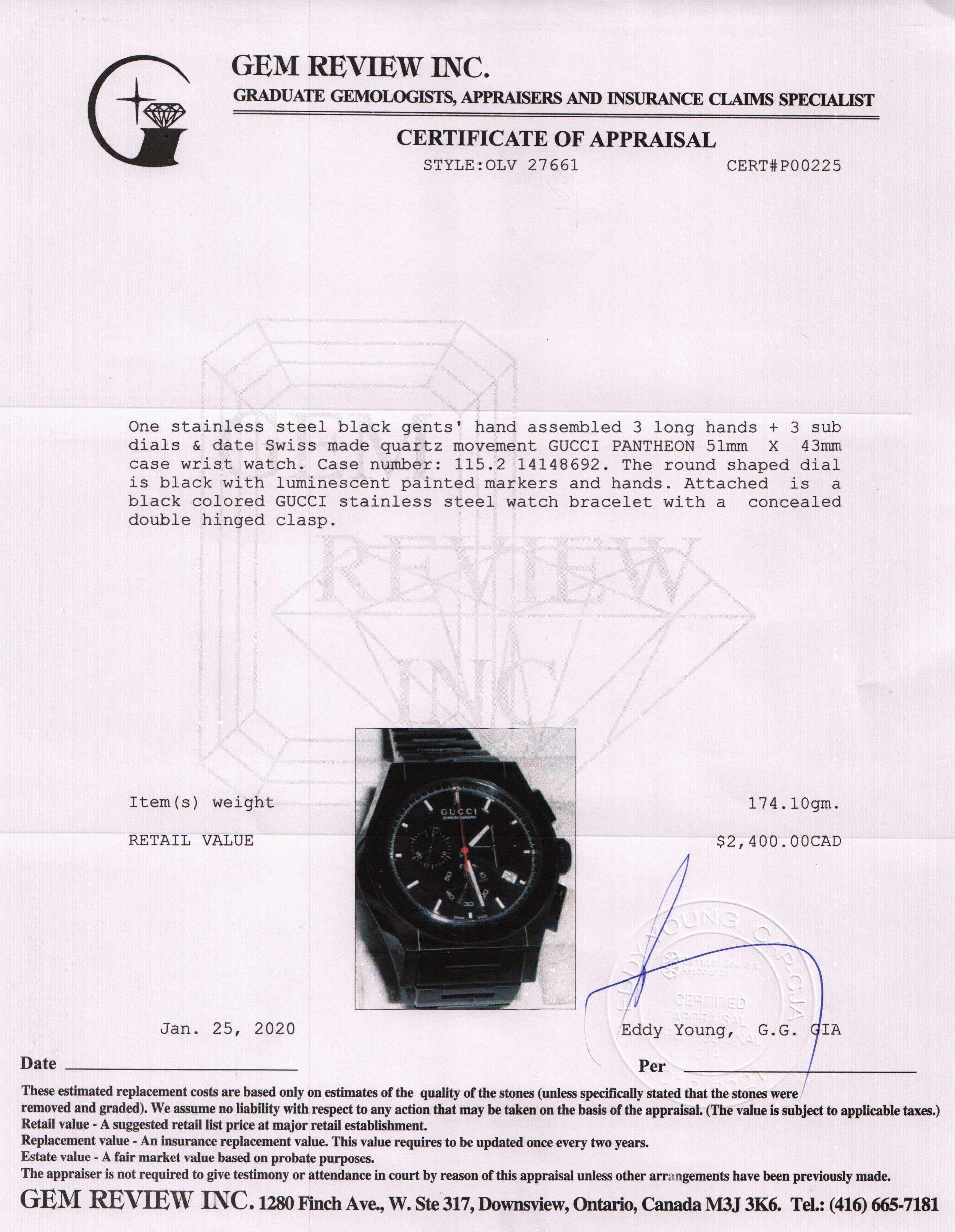 Gucci Pantheon Watch