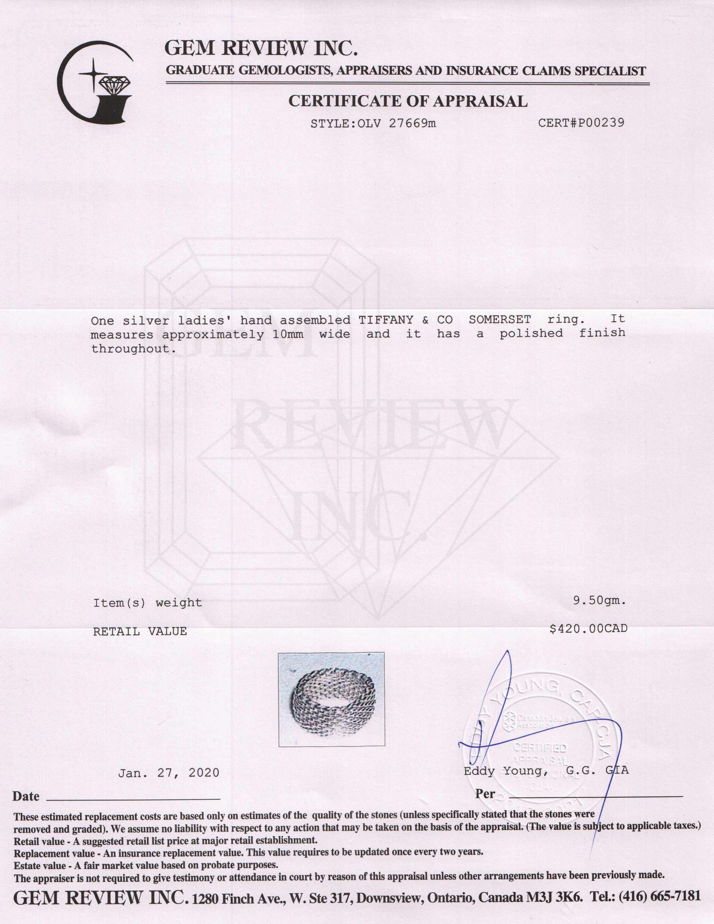 Tiffany & Co. Somerset Ring