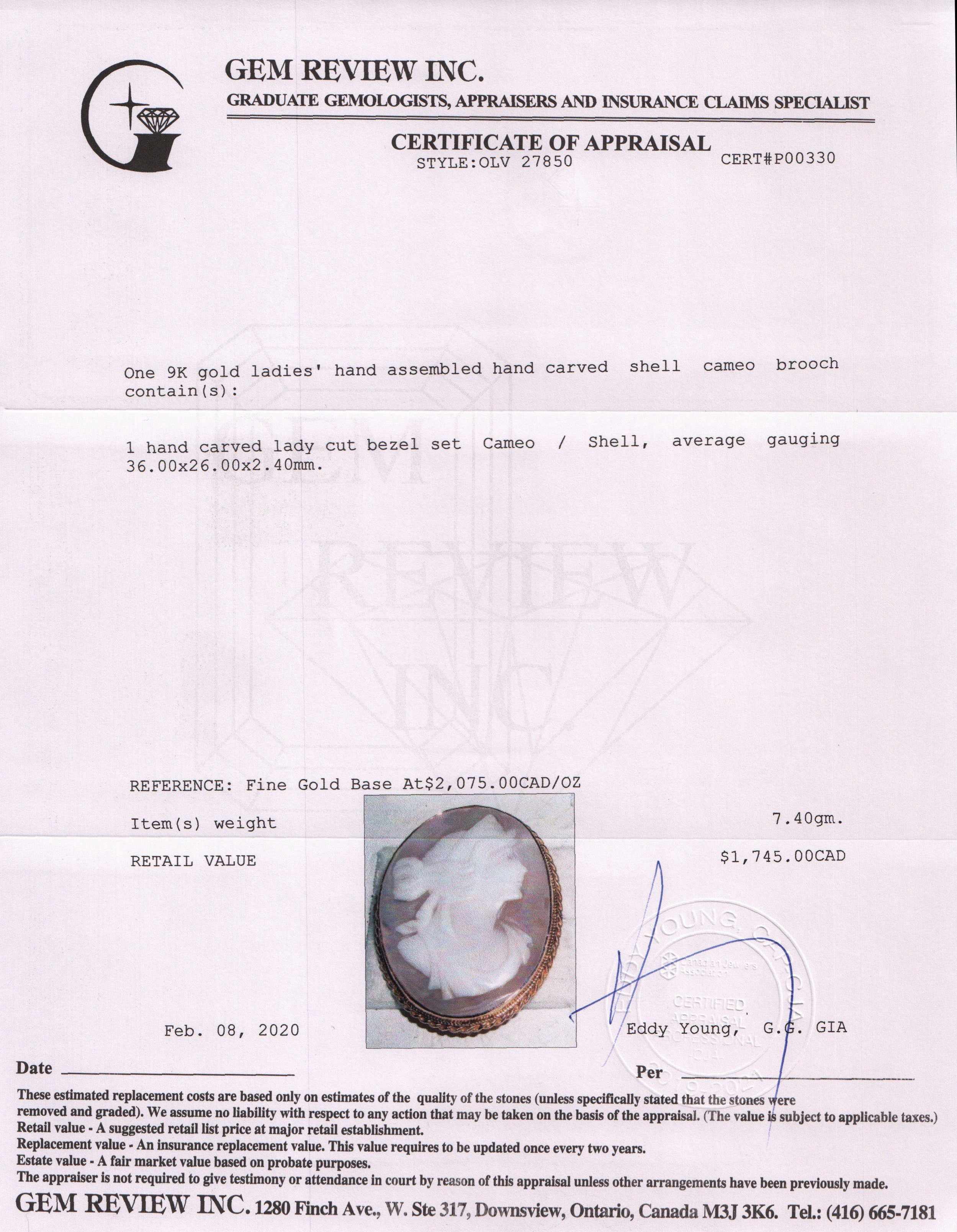 Antique Cameo Brooch