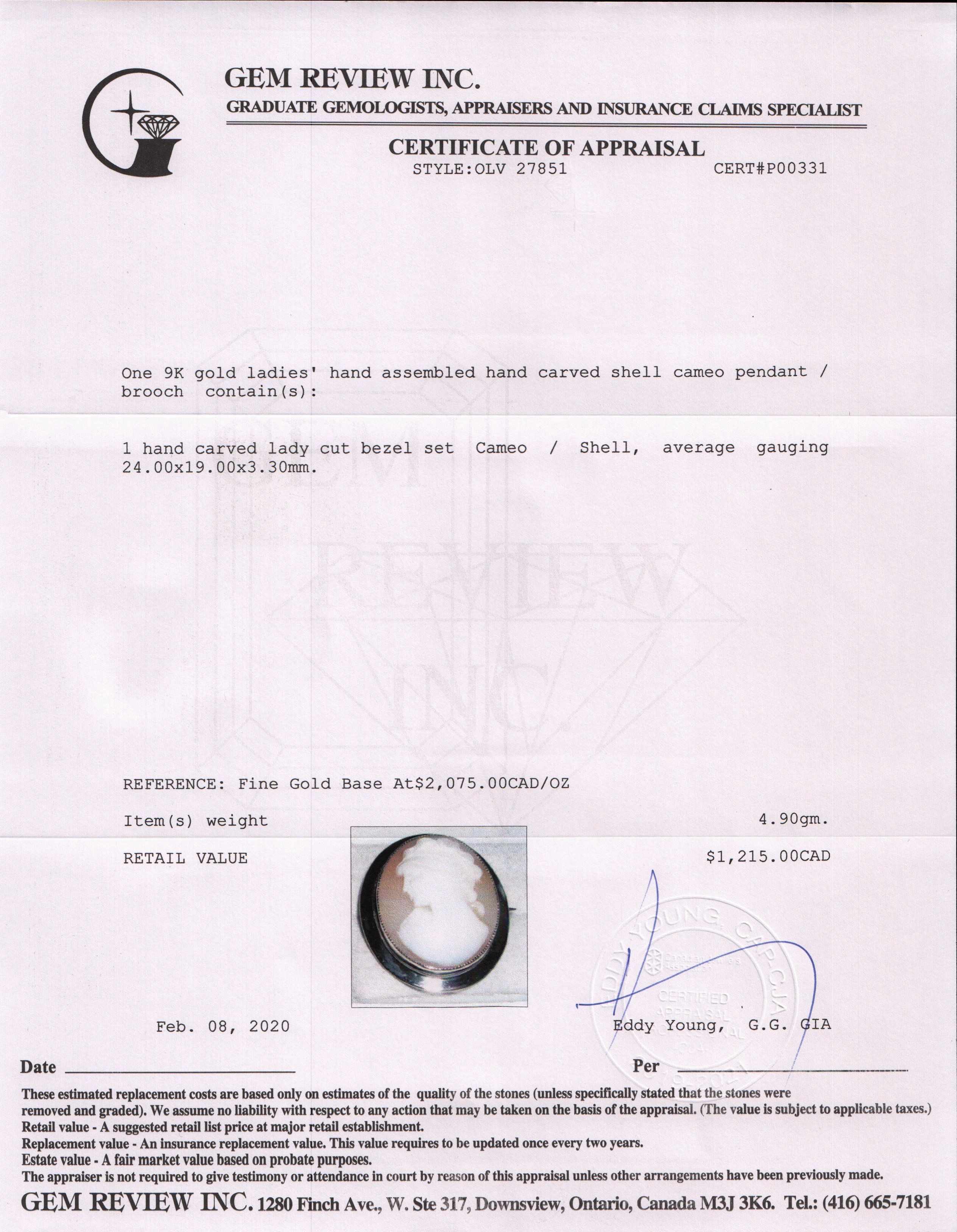 Antique Cameo Brooch/Pendant