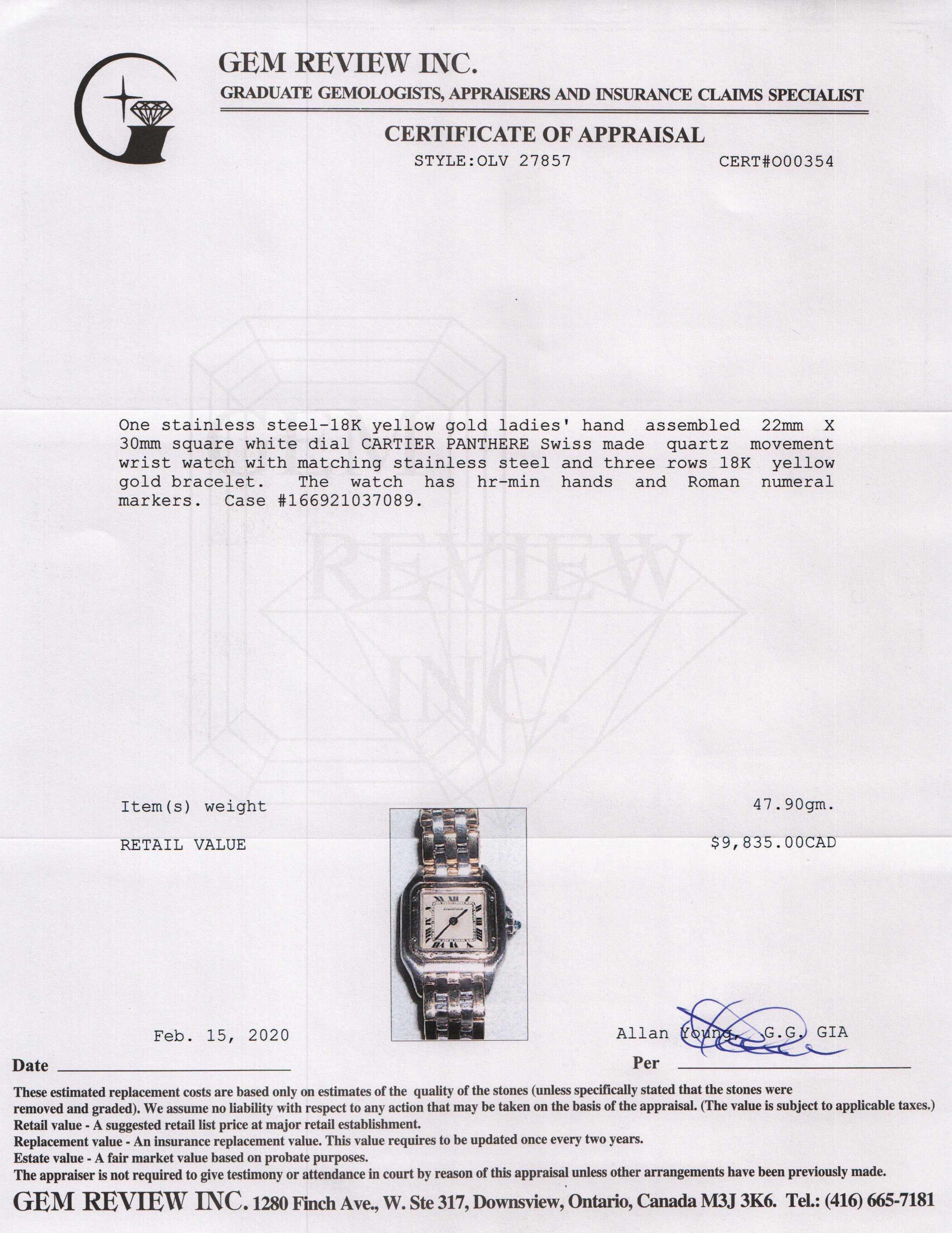 Cartier Two-Tone Panthère de Cartier Watch