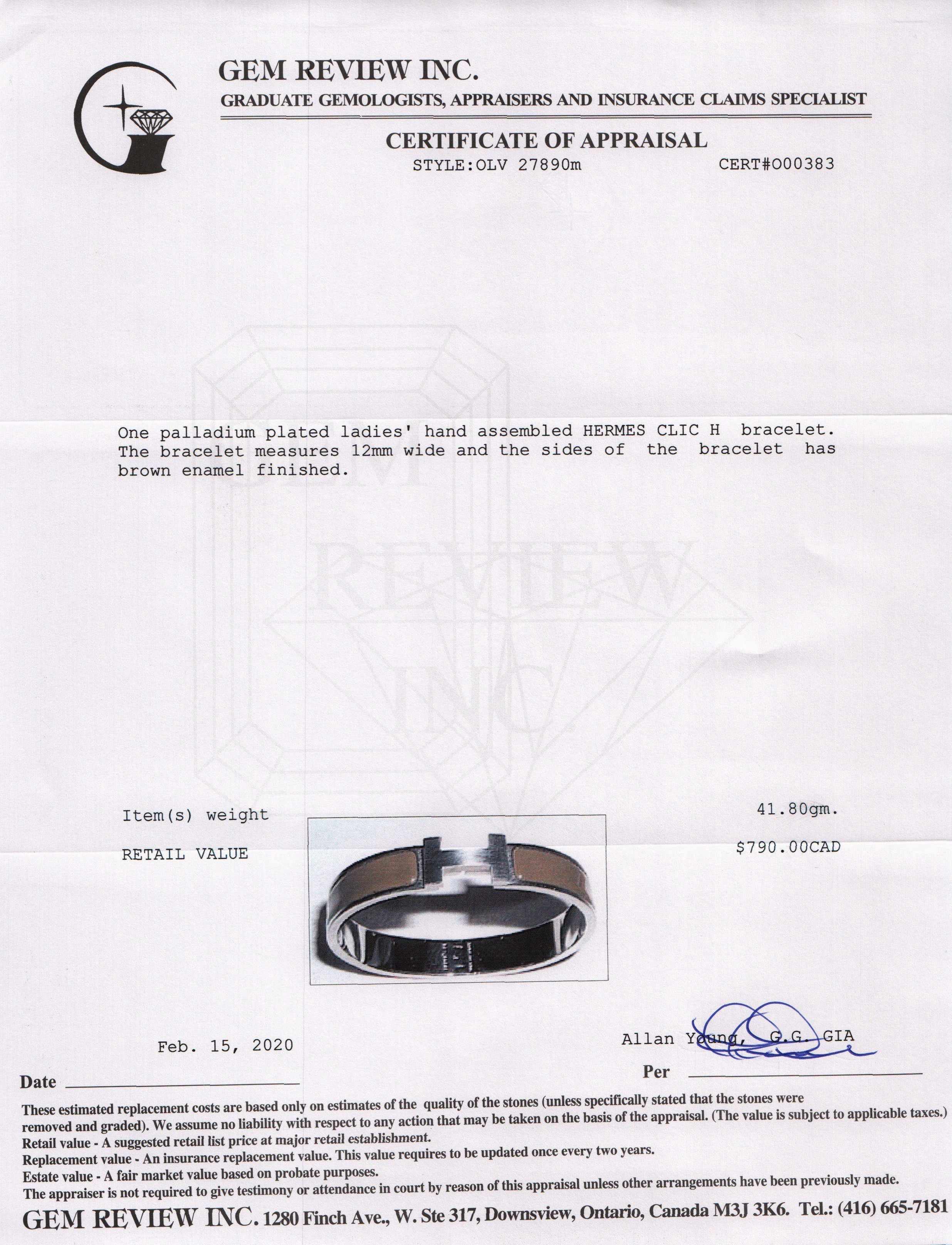 Hermes Clic H Bracelet