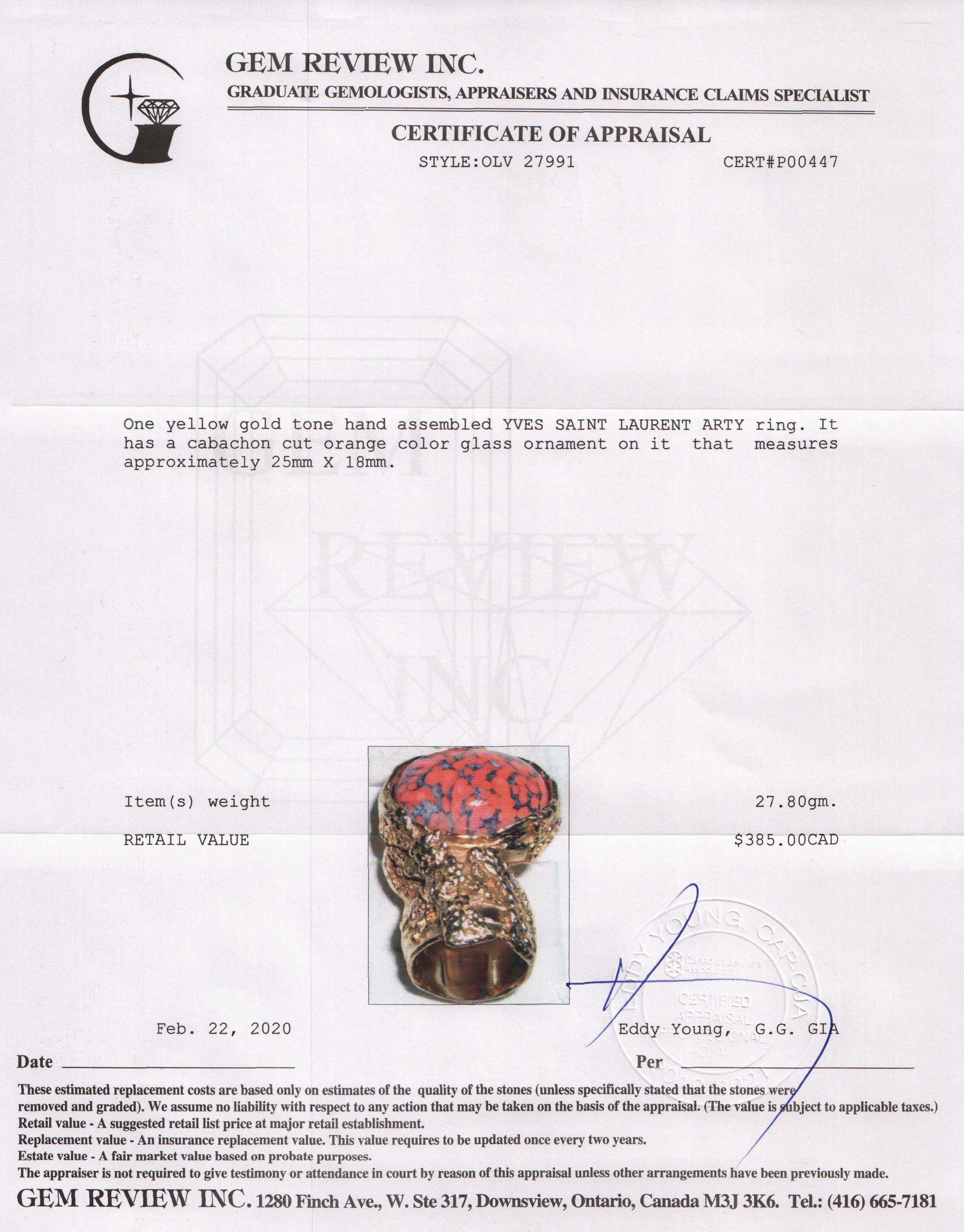 Yves Saint Laurent Arty Ring