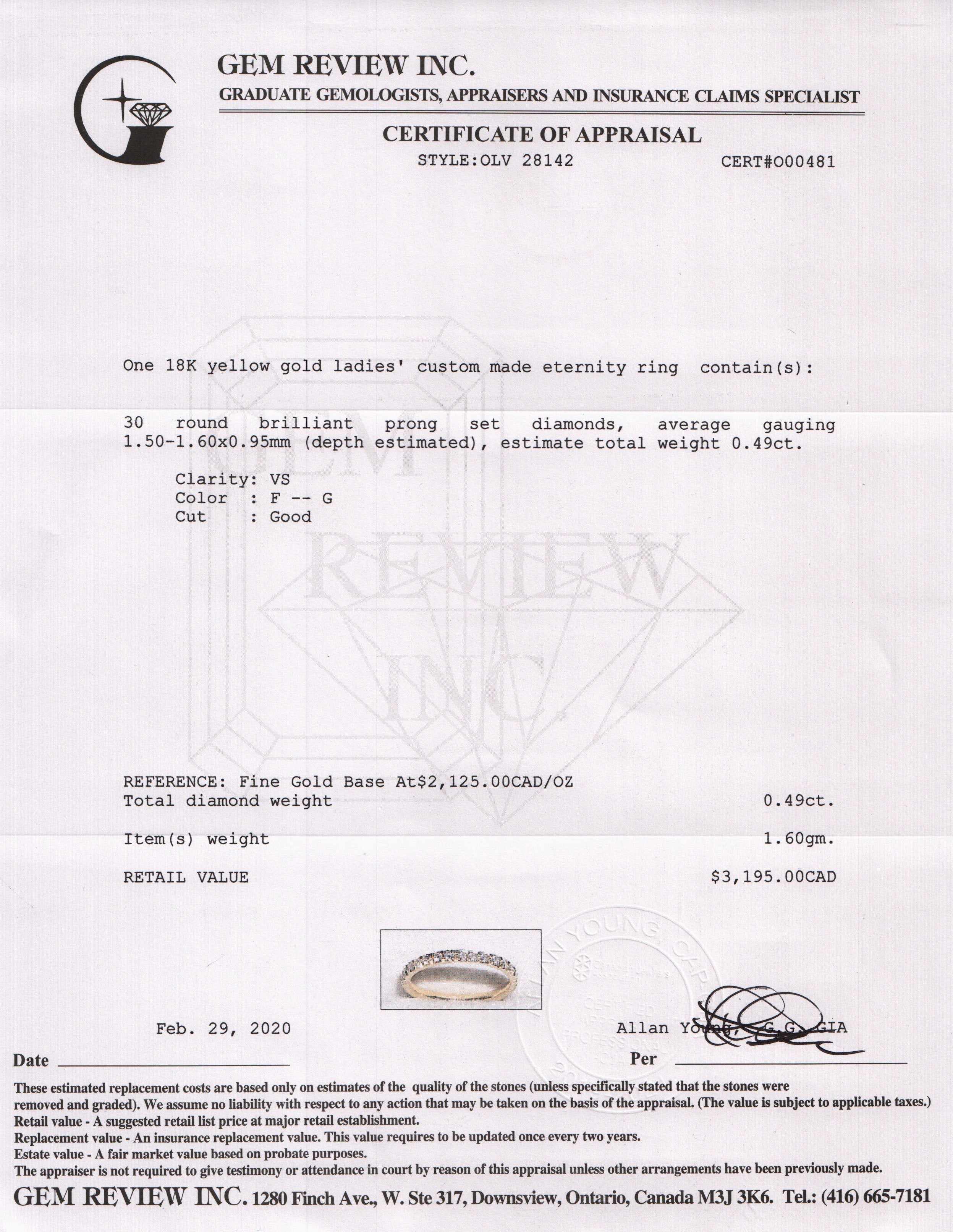 Diamond Eternity Band Ring