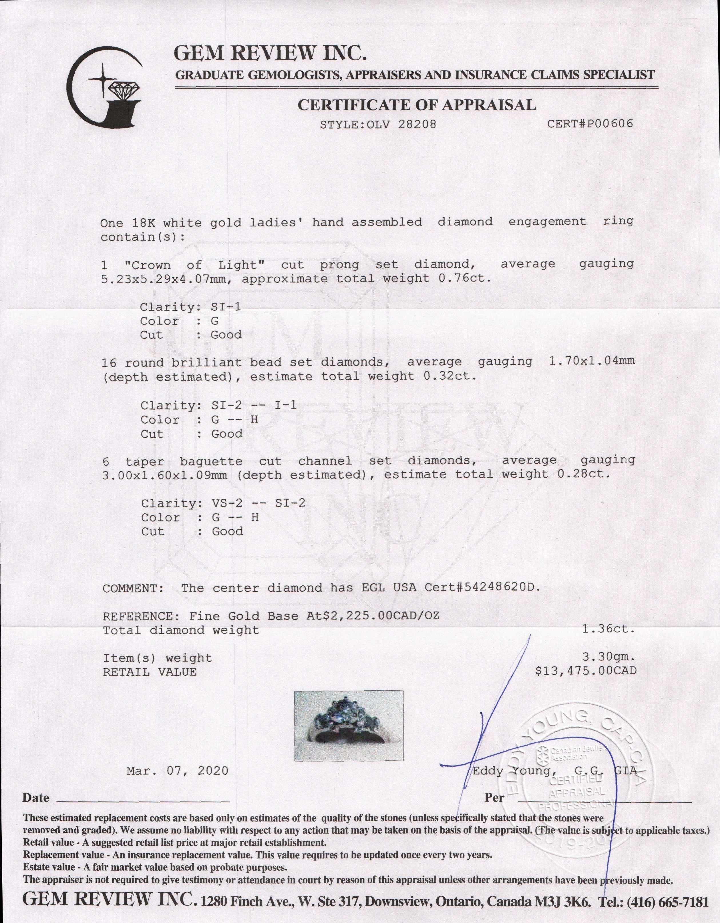 Crown of Light Diamond Engagement Ring