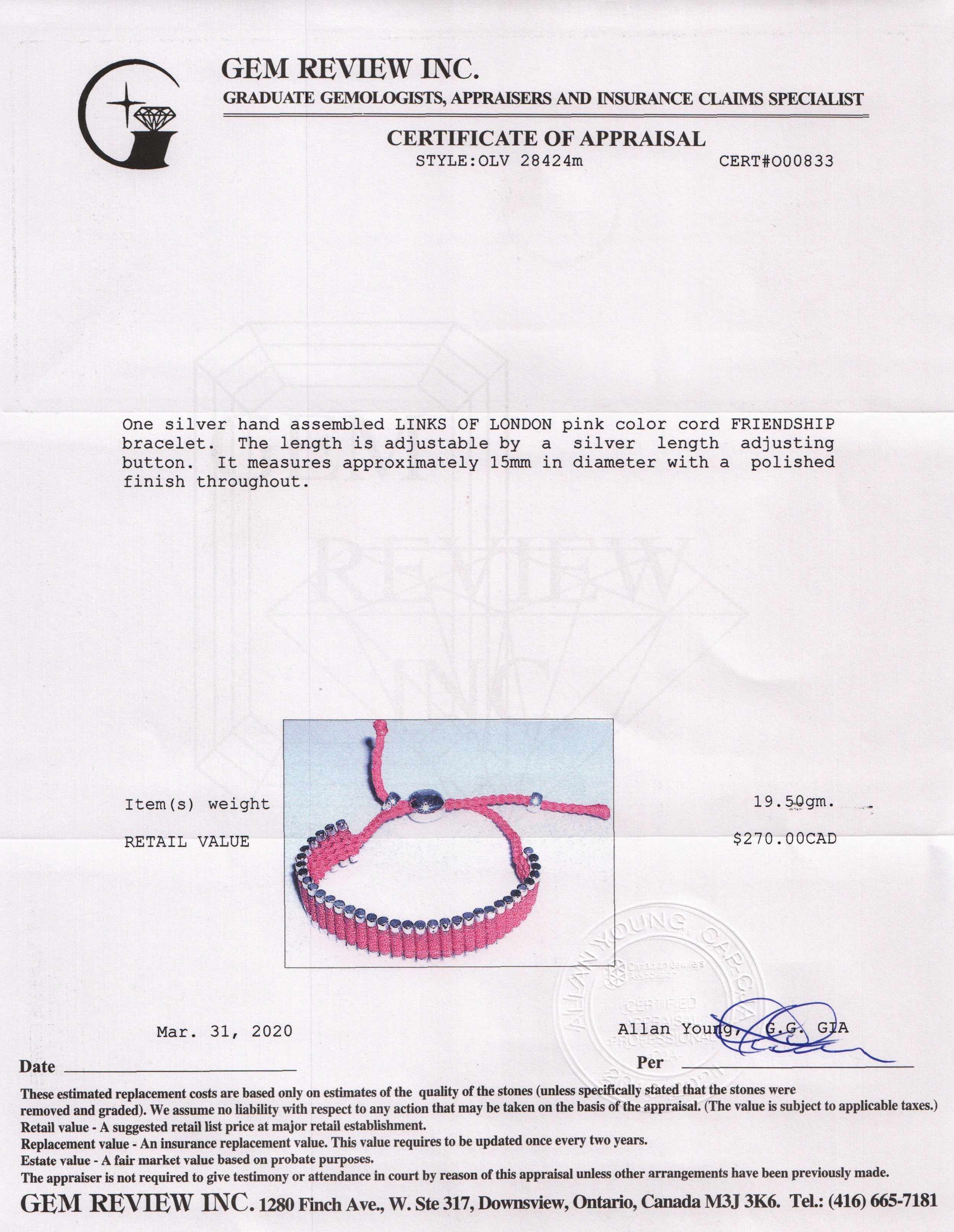 Links of London Friendship Bracelet