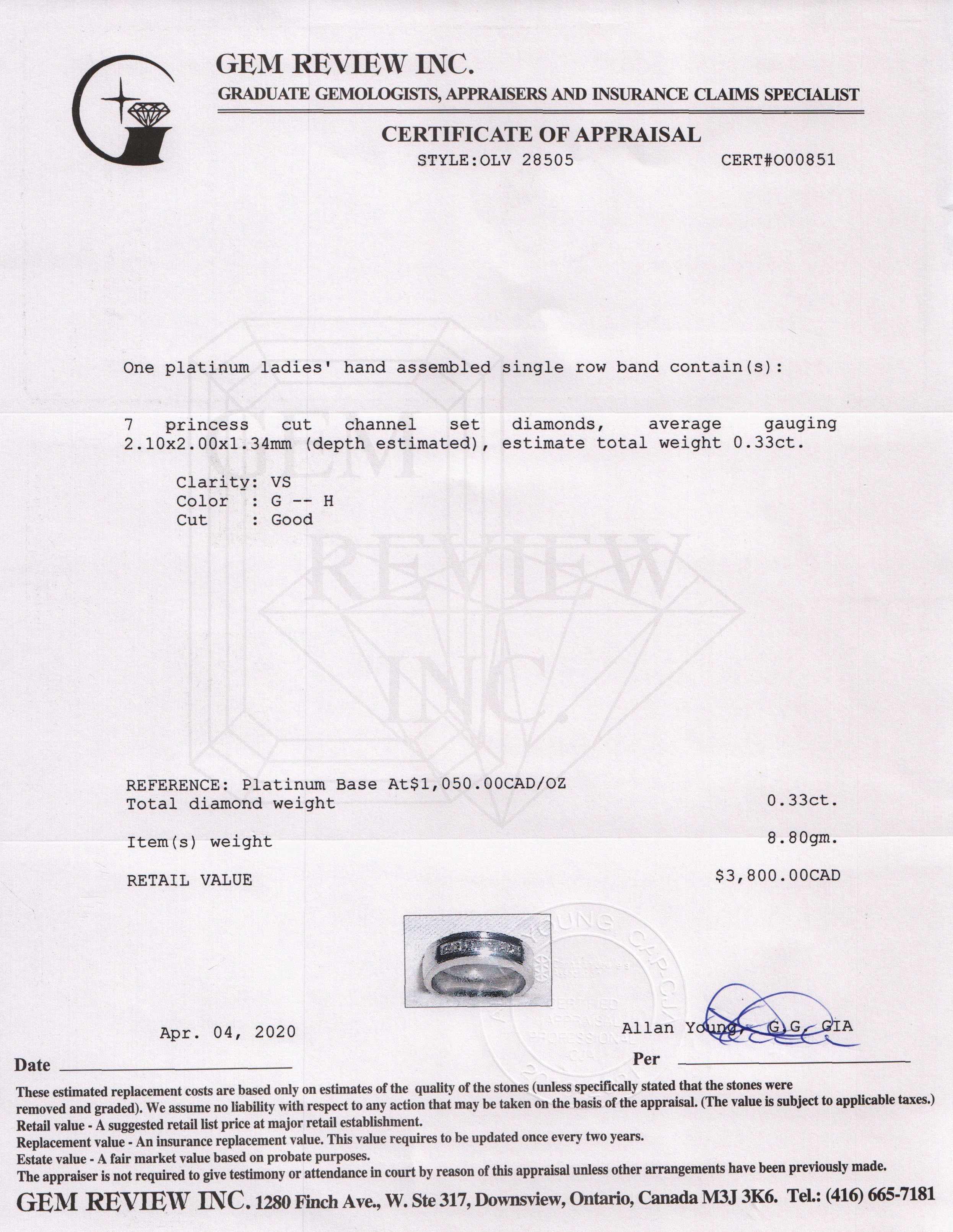 Platinum & Diamond Ring