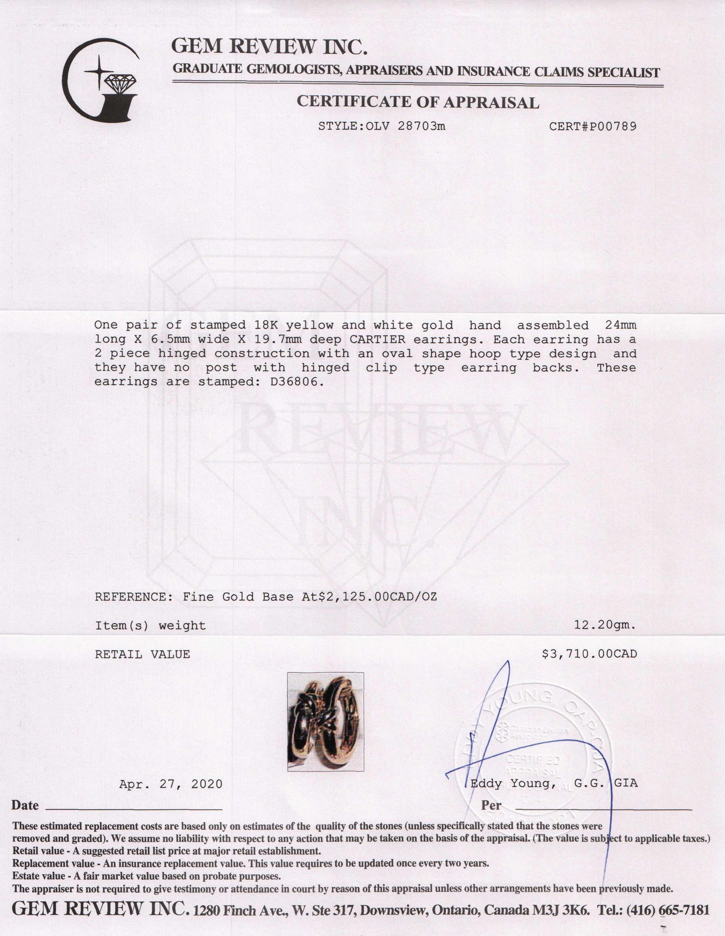 Cartier Trinity Clip-On Earrings