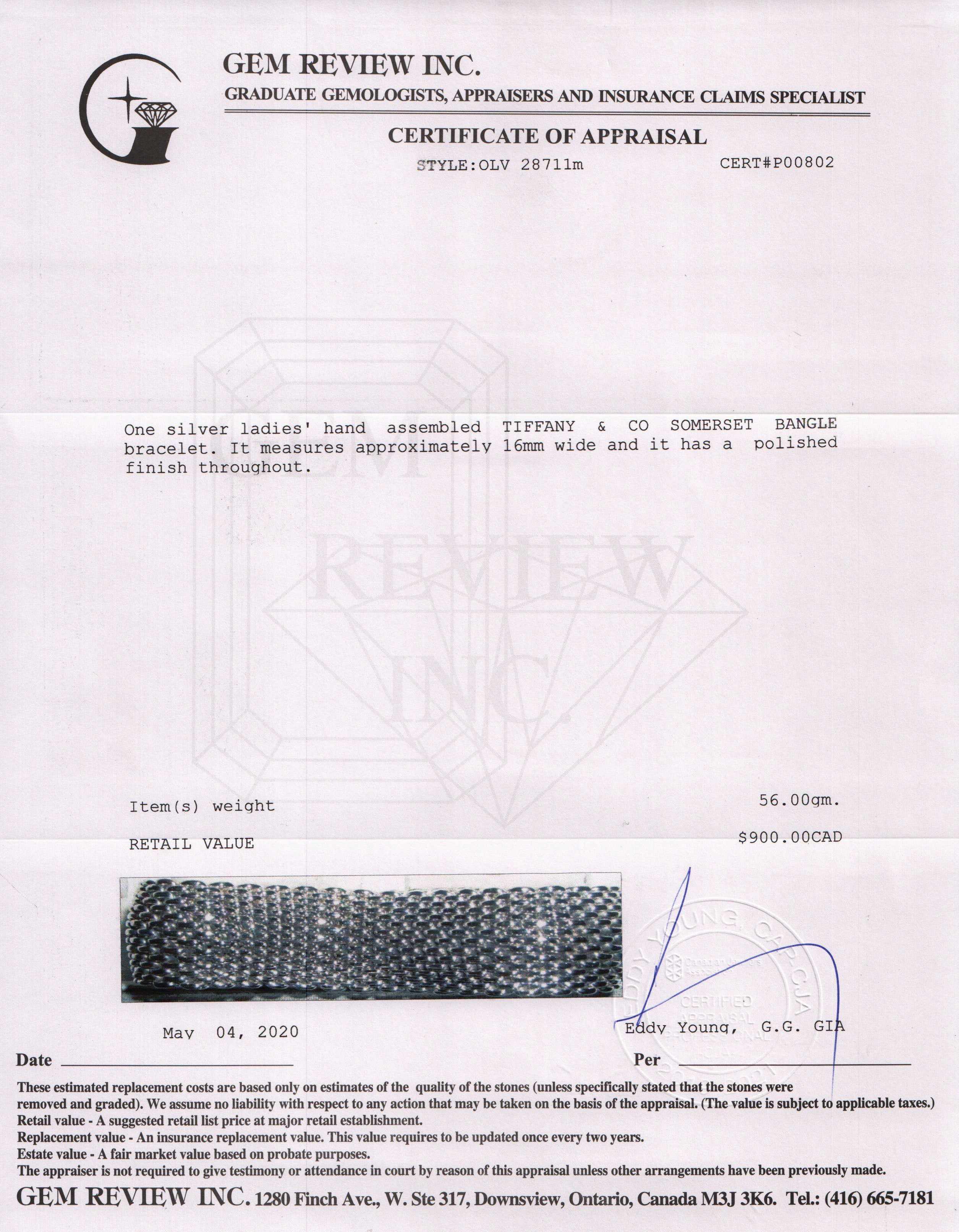 Tiffany & Co. Somerset Bangle