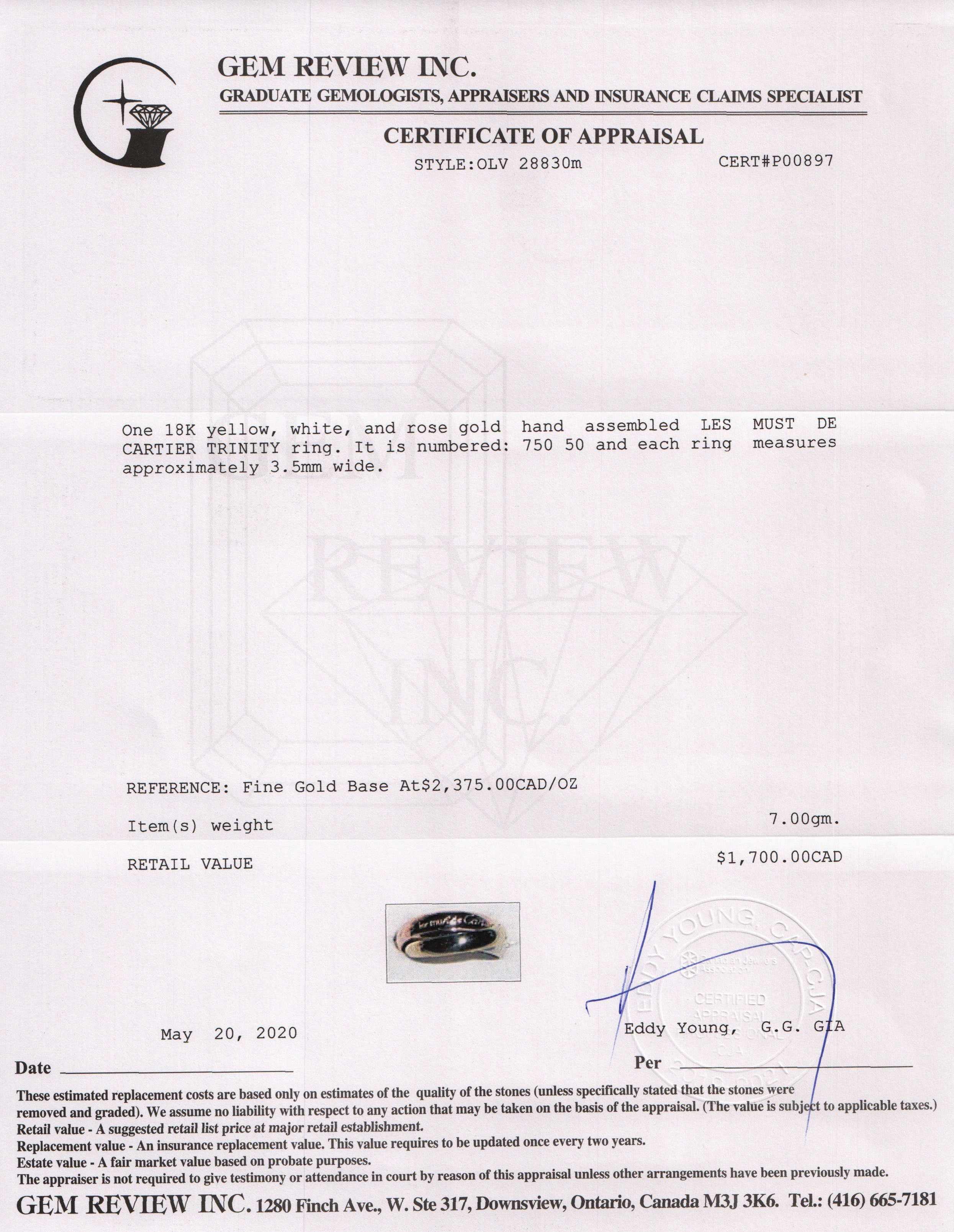 Cartier Les Mas De Cartier Trinity Ring