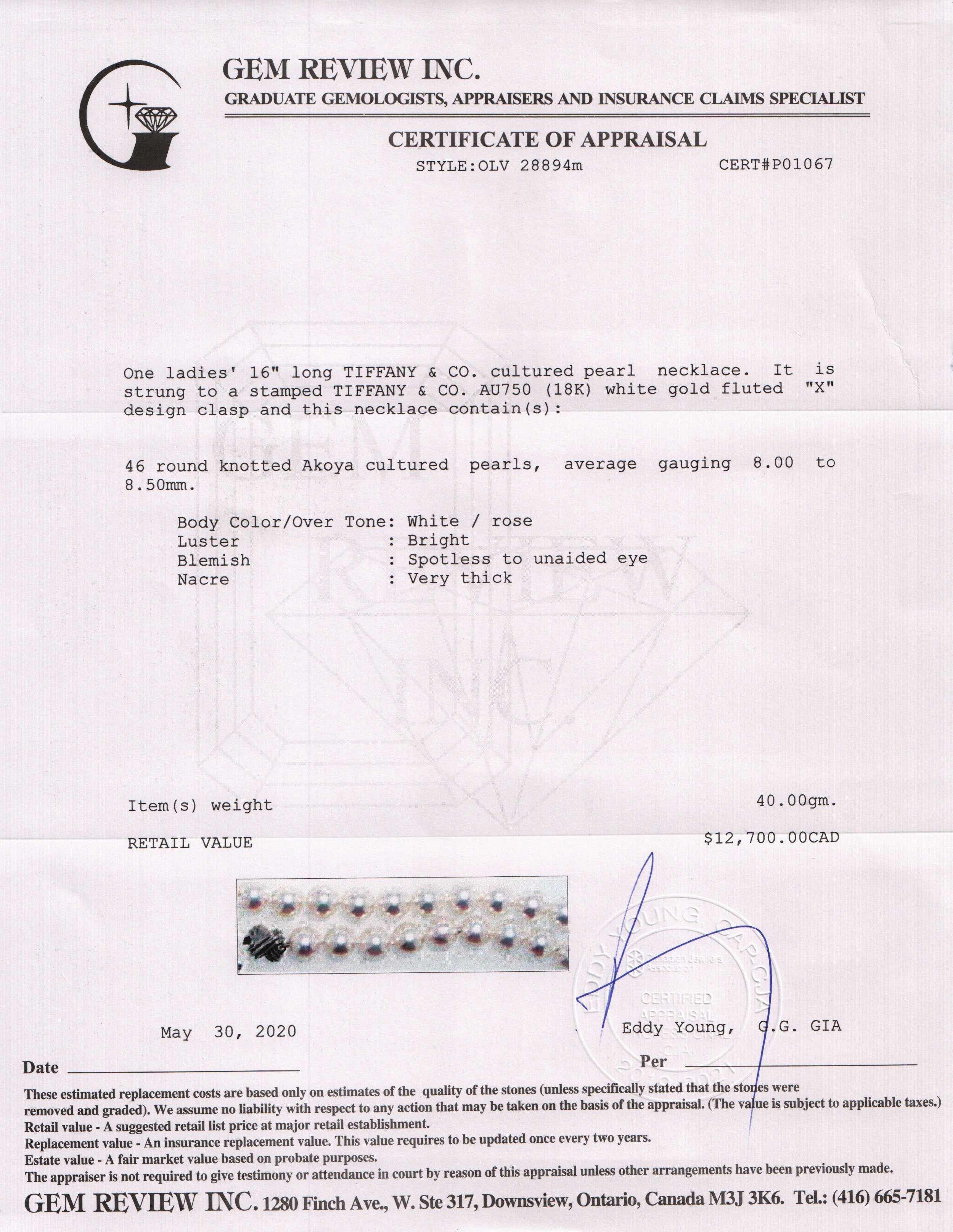 Tiffany & Co. Signature Pearls Necklace