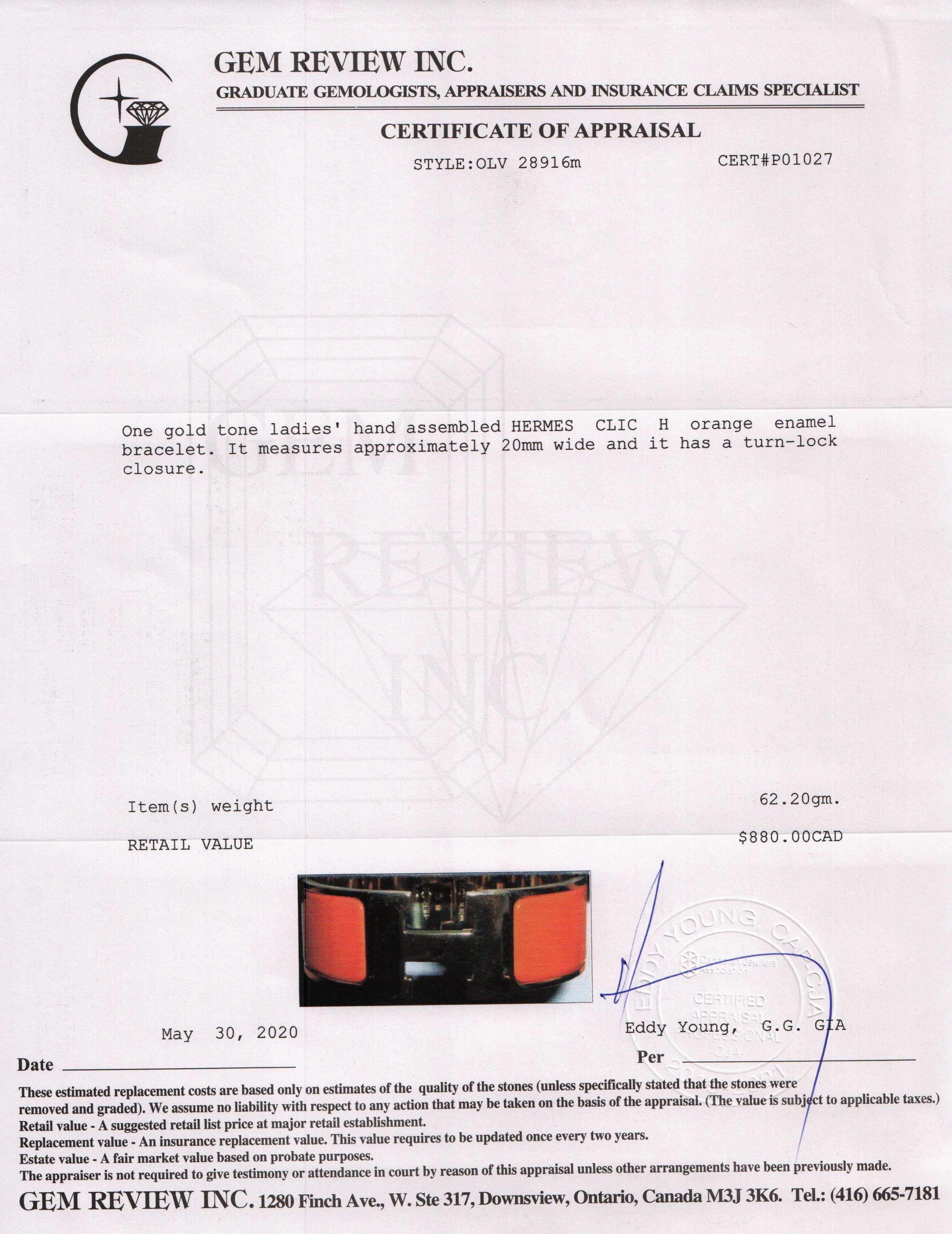 Hermes Clic Clac H Bracelet