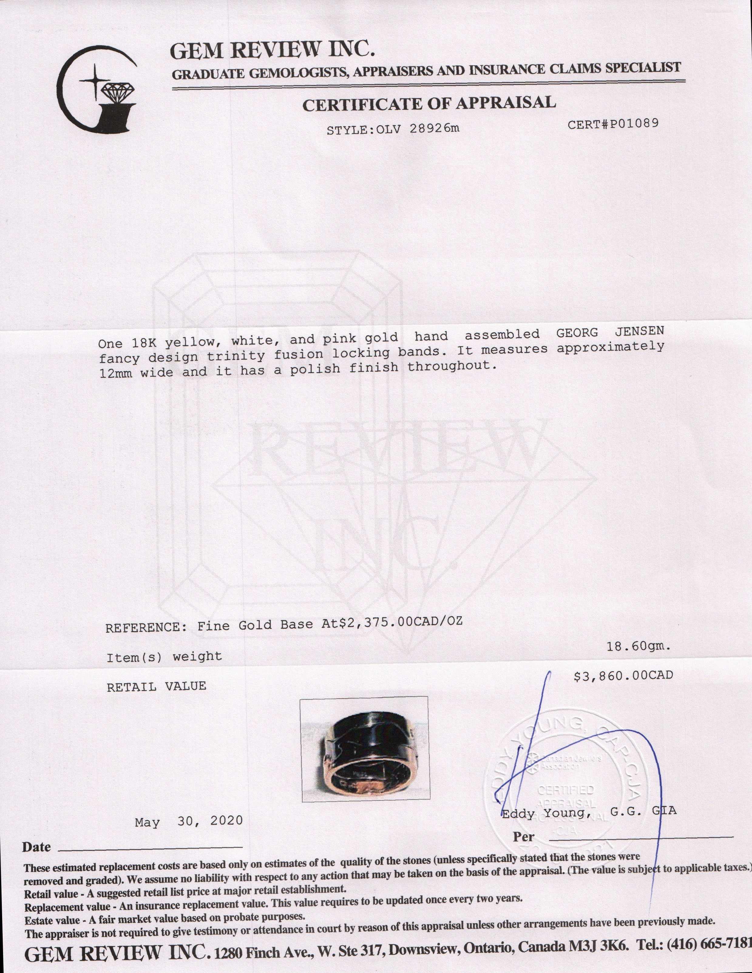 Georg Jensen Fusion 3 Piece Ring