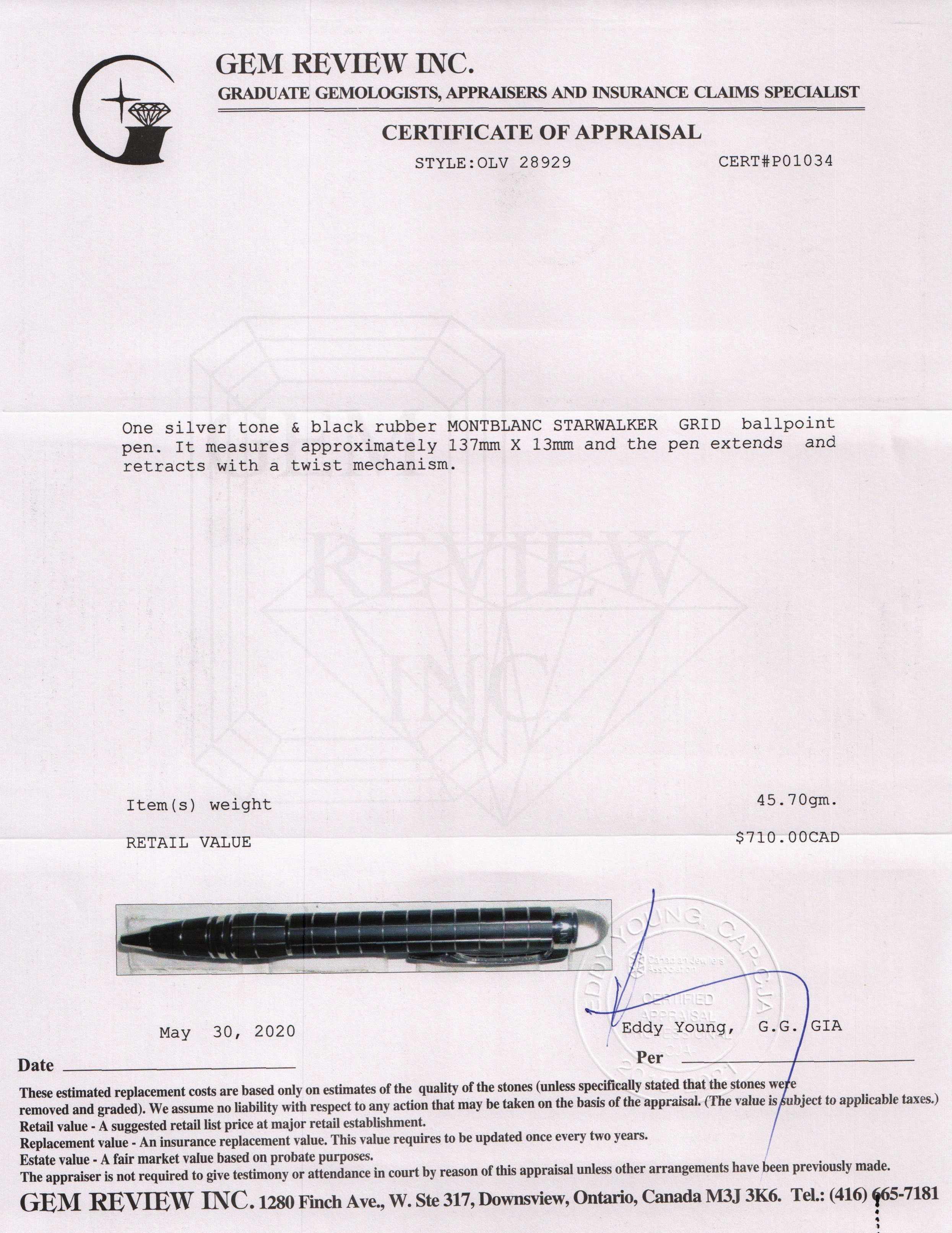 Montblanc Starwalker Grid Ballpoint Pen