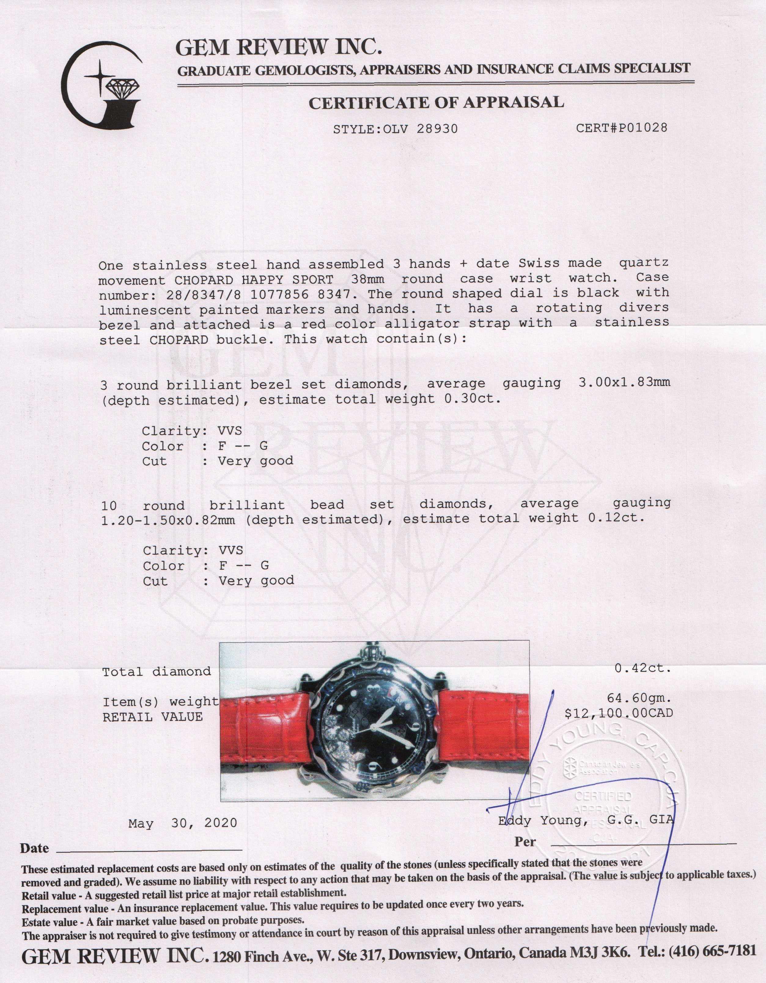 Chopard Happy Sport Watch